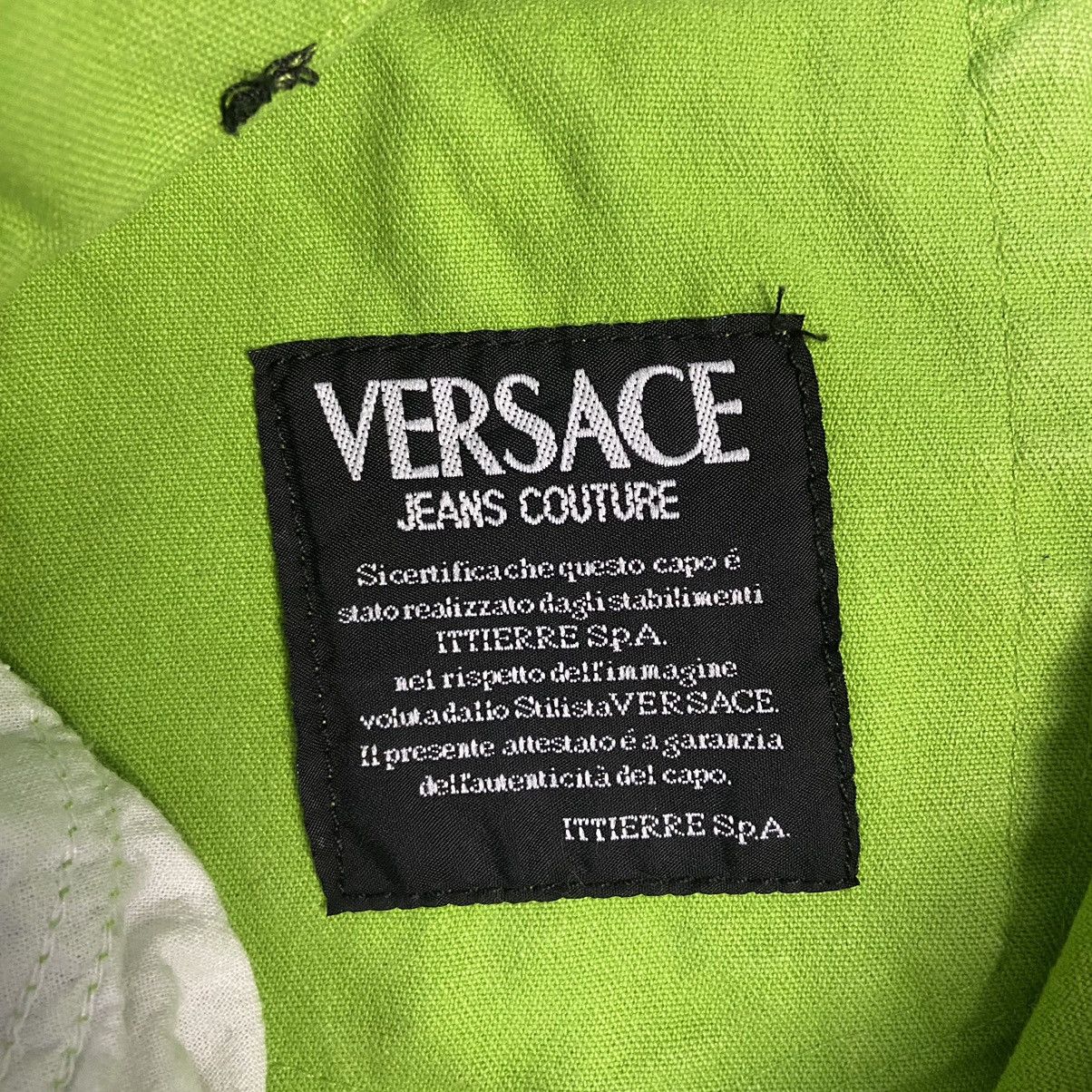 Versace Jeans Couture 2000s RARE Versace Jeans Couture Neon Green Luxury Pants Size 26" / US 2 / IT 38 - 7 Thumbnail