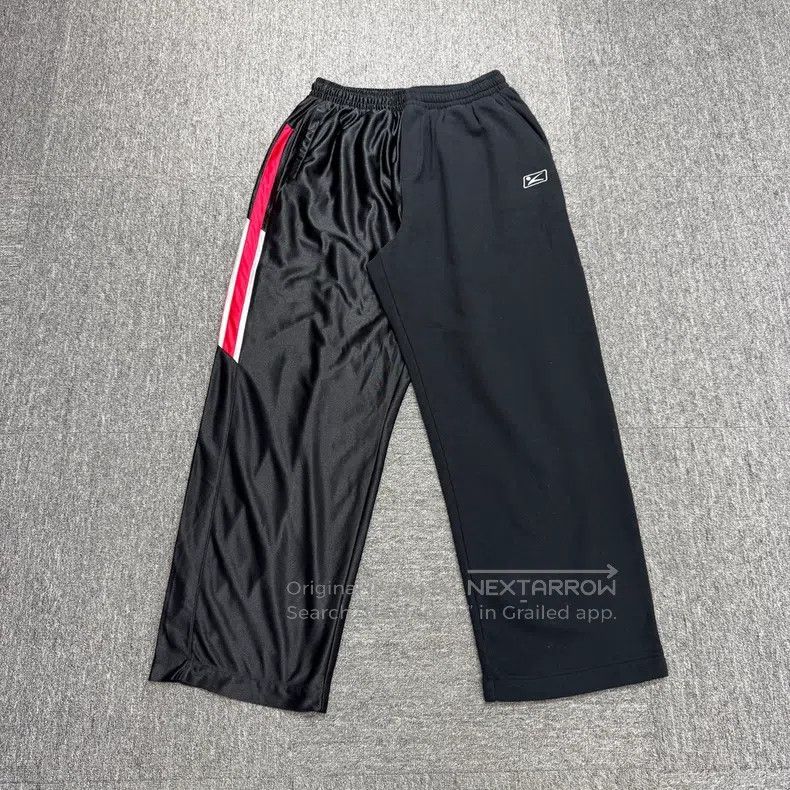 Balenciaga Balenciaga size M Left and right patchwork wide-leg pants Size US 27 - 1 Thumbnail