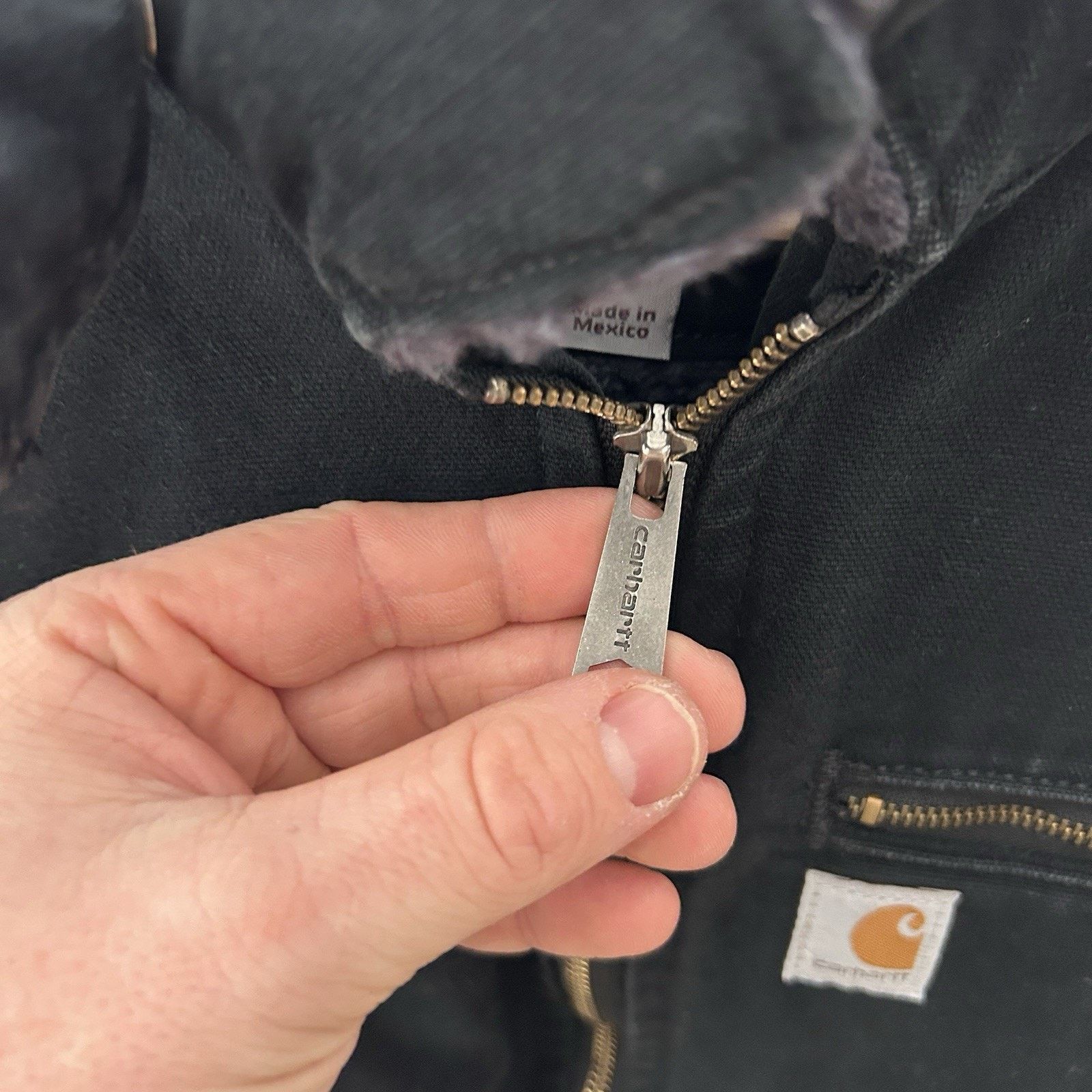 Carhartt Carhartt Sherpa-Lined Wildwood Jacket “Washed Black” Size XL / US 12-14 / IT 48-50 - 15 Thumbnail