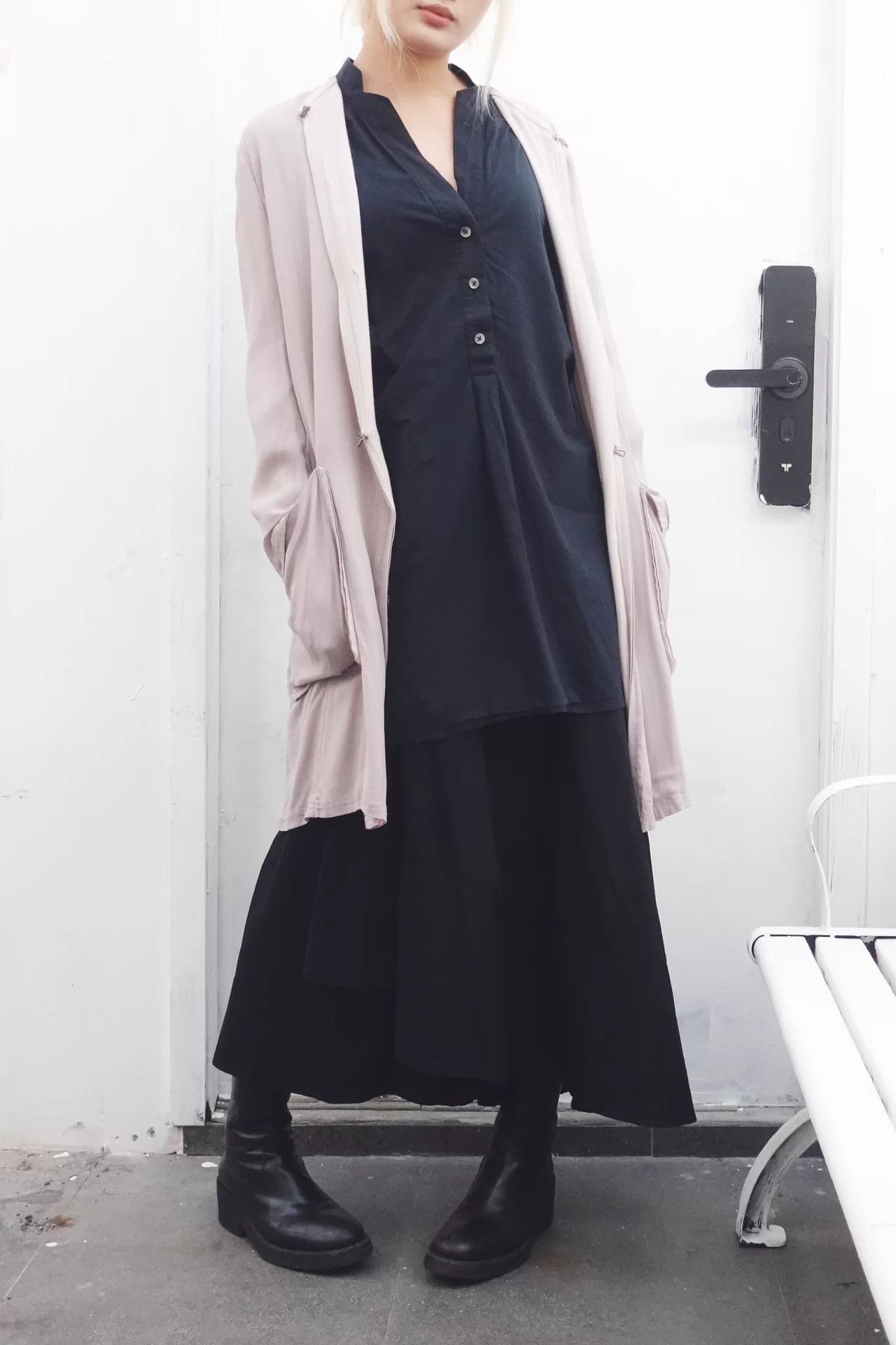 Ann Demeulemeester AD Vintage Muted Purple Lightweight Trench 38 Size XS / US 0-2 / IT 36-38 - 3 Thumbnail