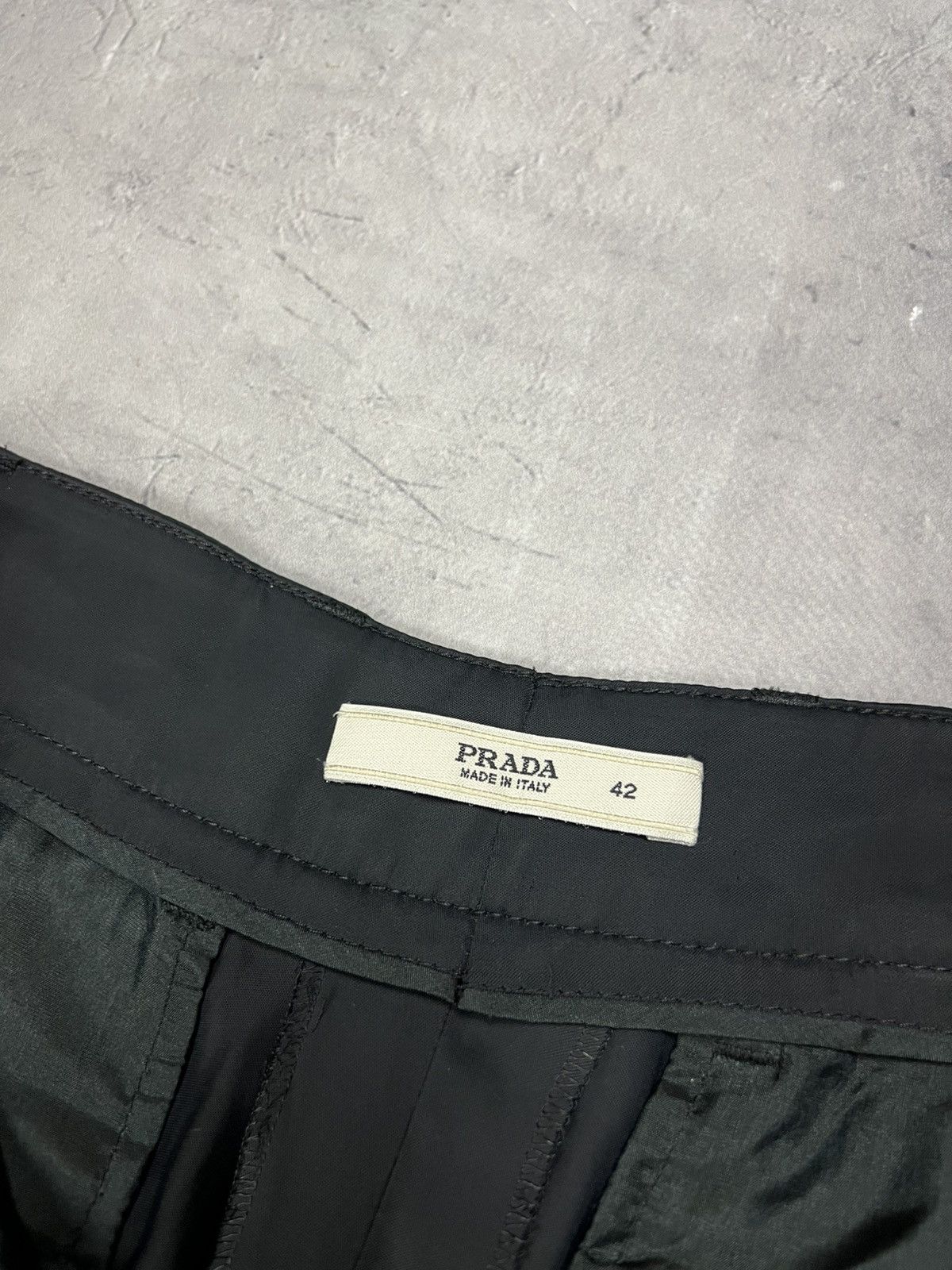 Prada Rare Prada Milano Black Tab Viscose Pants Size 42 Size 28" / US 6 / IT 42 - 9 Thumbnail