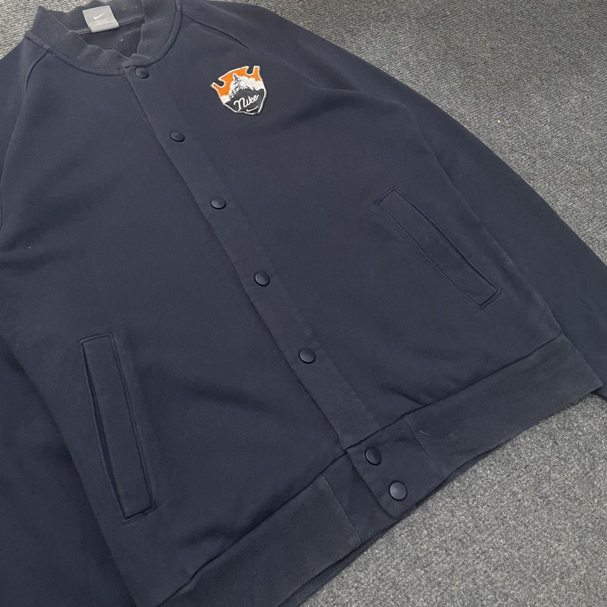 Nike × Vintage Vintage 2000s Nike Varsity Jacket Embroidered Spell Out Size US M / EU 48-50 / 2 - 9 Thumbnail