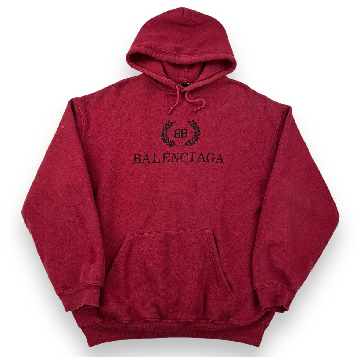 Balenciaga Balenciaga BB Crest Red Hoodie Size US L / EU 52-54 / 3 - 2 Thumbnail