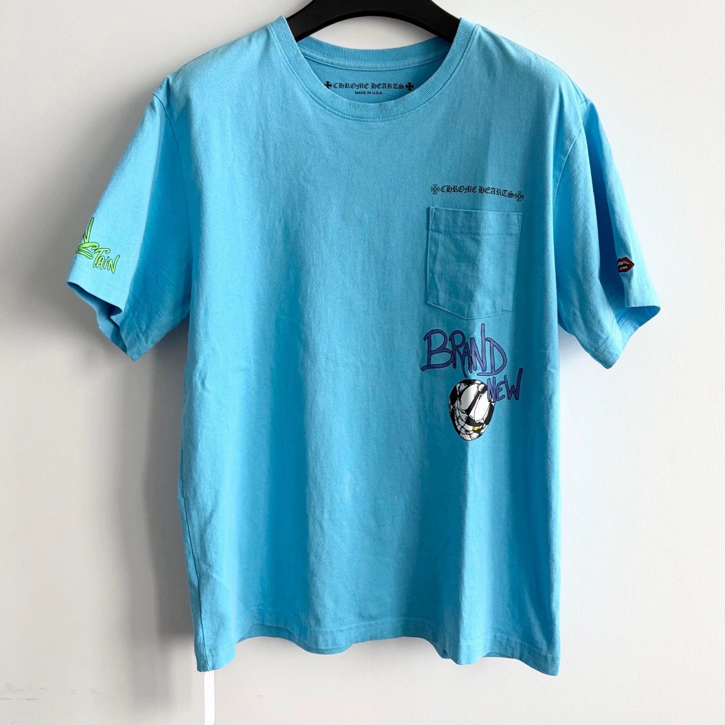 Chrome Hearts Mattyboy Blue Short Sleeve T-Shirt 1XL, Men's