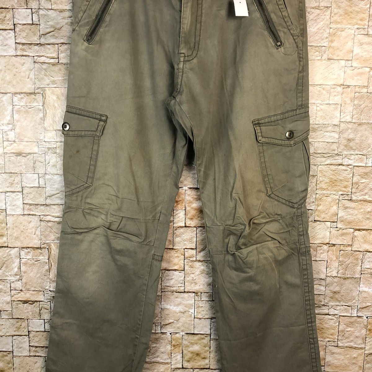 Japanese Brand Japanese Brand Green Cargo Multipocket Pants #A1027 Size US 32 / EU 48 - 6 Thumbnail