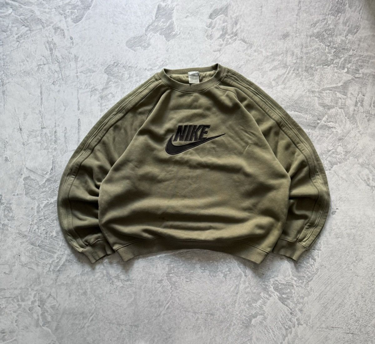 Nike × Vintage 90s Nike Vintage Big Logo Oversize Sweatshirt Size US M / EU 48-50 / 2 - 1 Thumbnail