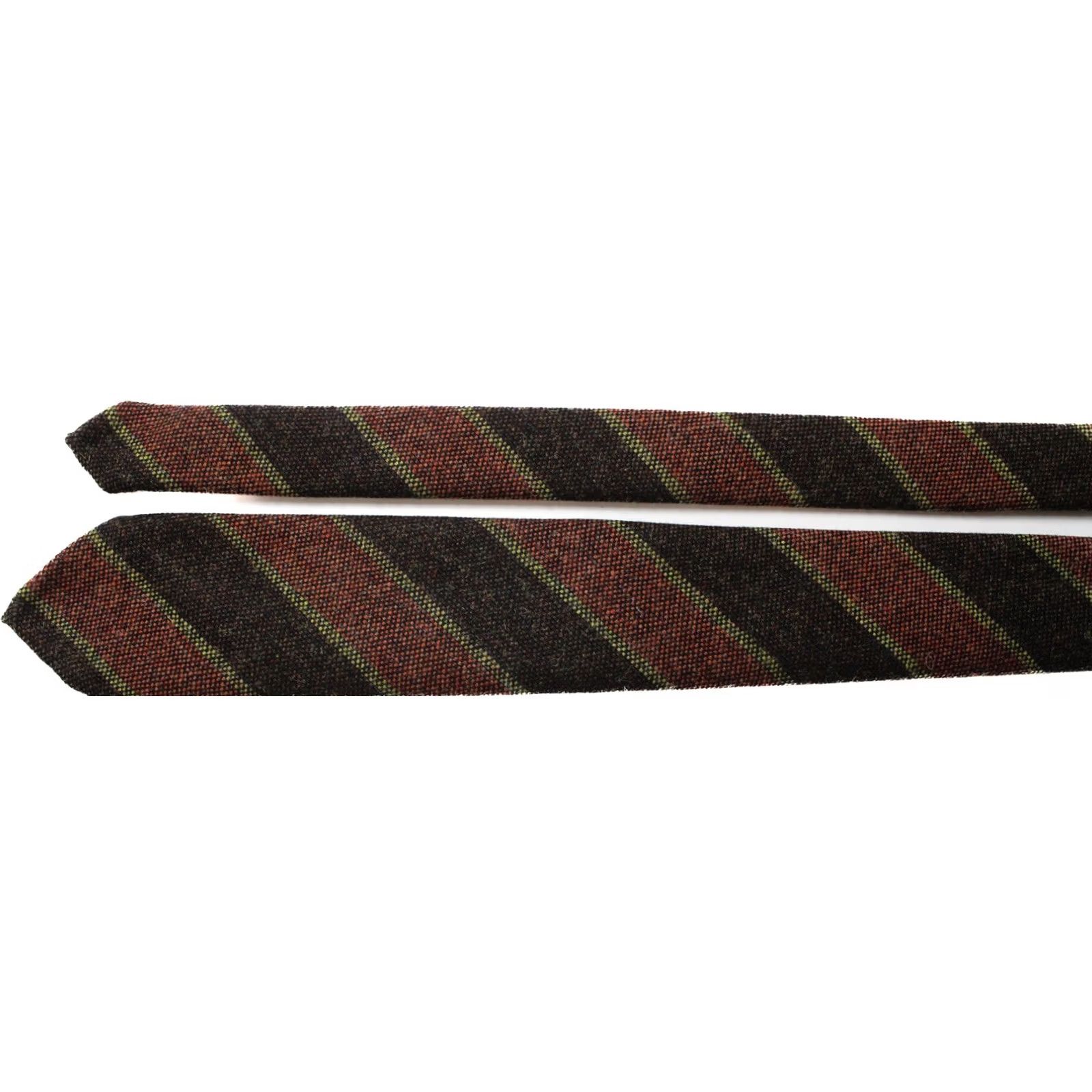 Suitsupply Suitsupply Tie Men's Wool Striped Formal Classic Tied Red 148 X 7 CM Size ONE SIZE - 4 Thumbnail
