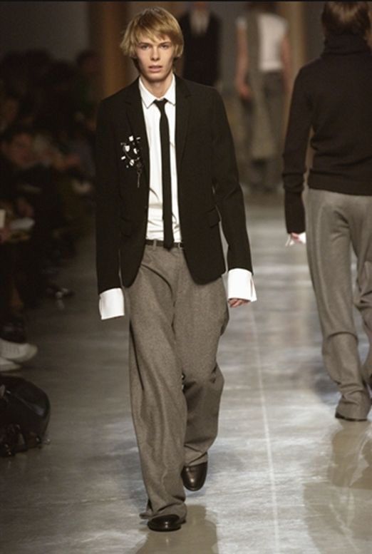 Hedi Slimane DIOR HOMME BY HEDI SLIMANE 02AW/FW RUNWAY UNEVENNESS SHIRT Size US S / EU 44-46 / 1 - 12 Thumbnail