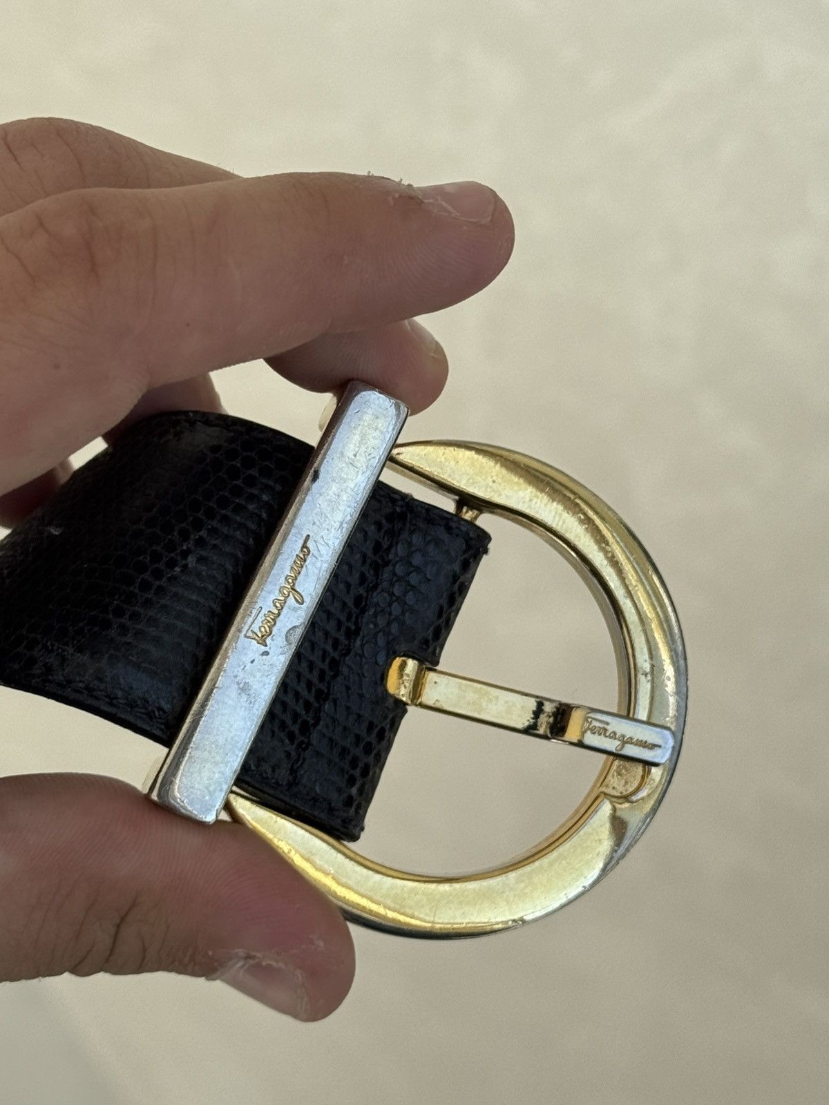 Salvatore Ferragamo Salvatore Ferragamo Belt Leather Y2K Size ONE SIZE - 4 Thumbnail