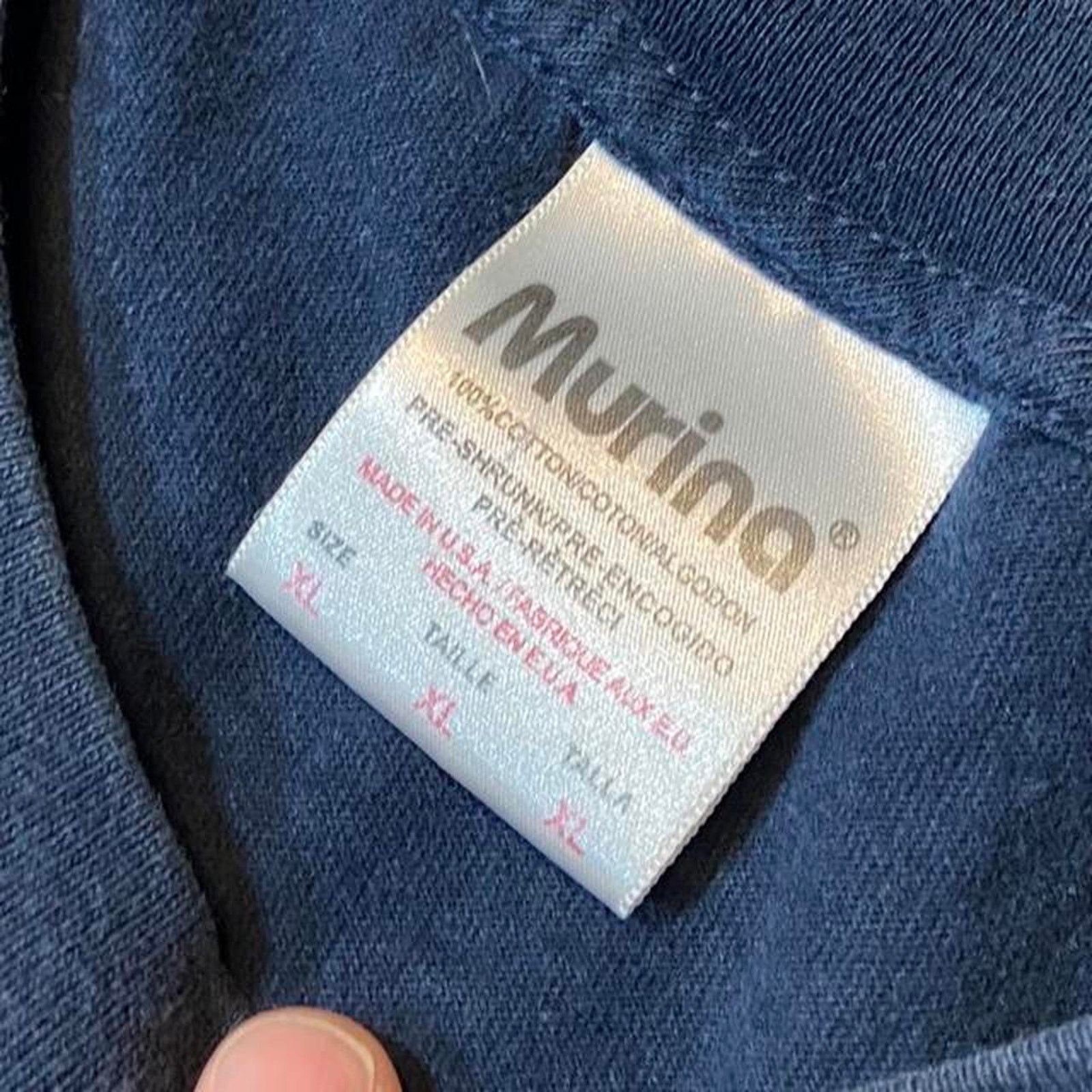 Gildan 90s navy murina tee shirt Size US XL / EU 56 / 4 - 2 Thumbnail