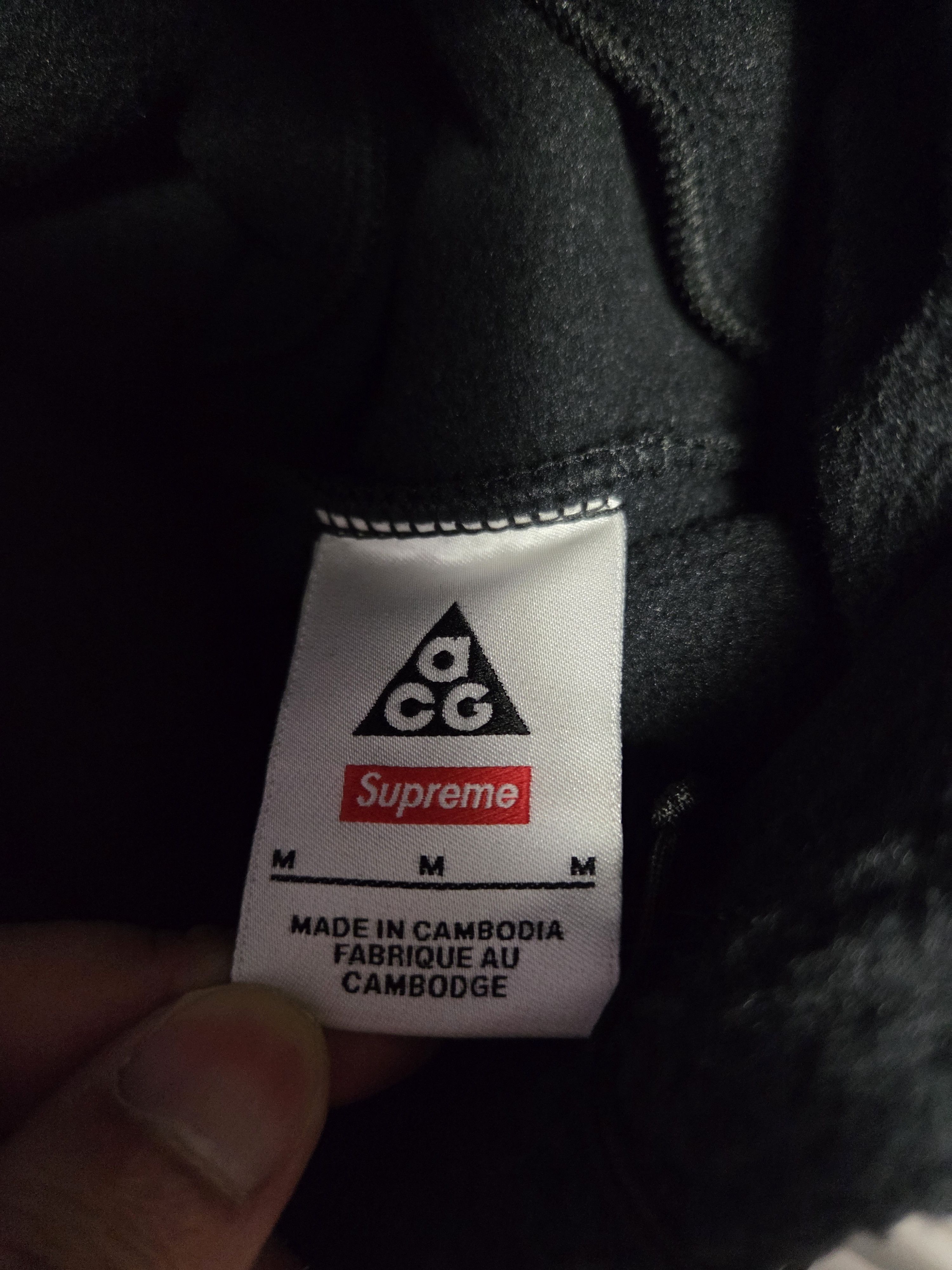 Nike × Supreme Supreme Nike ACG Fleece Pullover Black Size US M / EU 48-50 / 2 - 11 Thumbnail