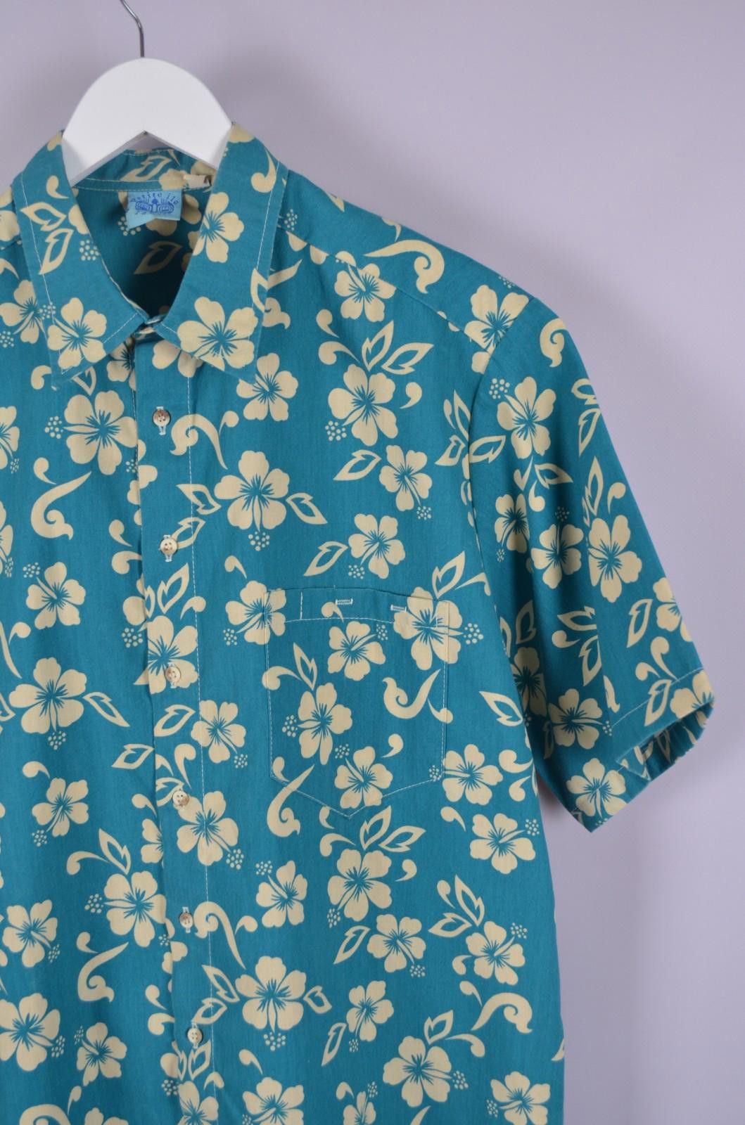 Designer Vintage 80's Petite Lie Tahiti Hawaiian Shirt Sz XL Surf Size US XL / EU 56 / 4 - 4 Thumbnail