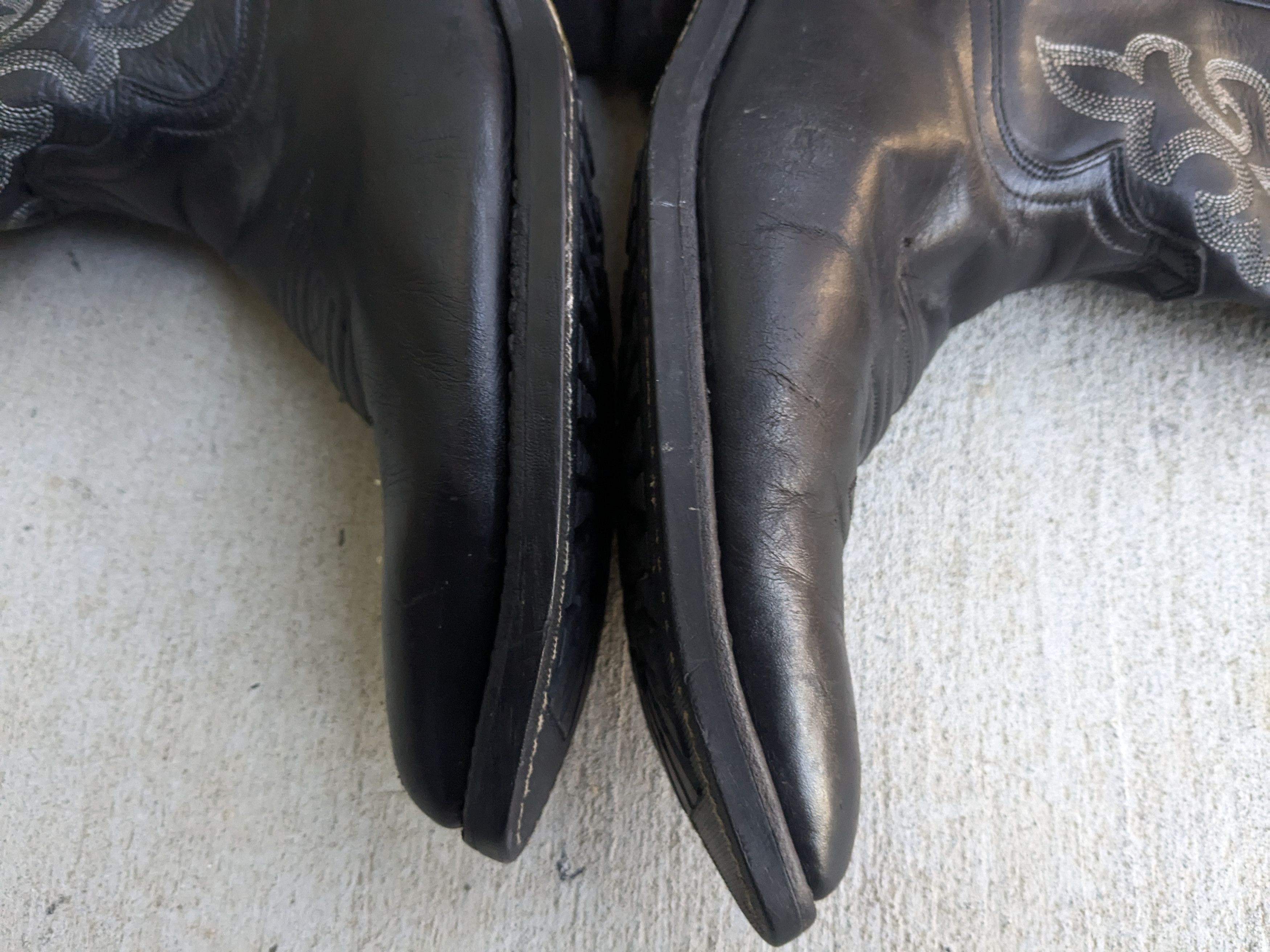 Justin Boots Justin Cowboy Boots Black 9 EE Leather USA Western Size US 9 / EU 42 - 7 Thumbnail