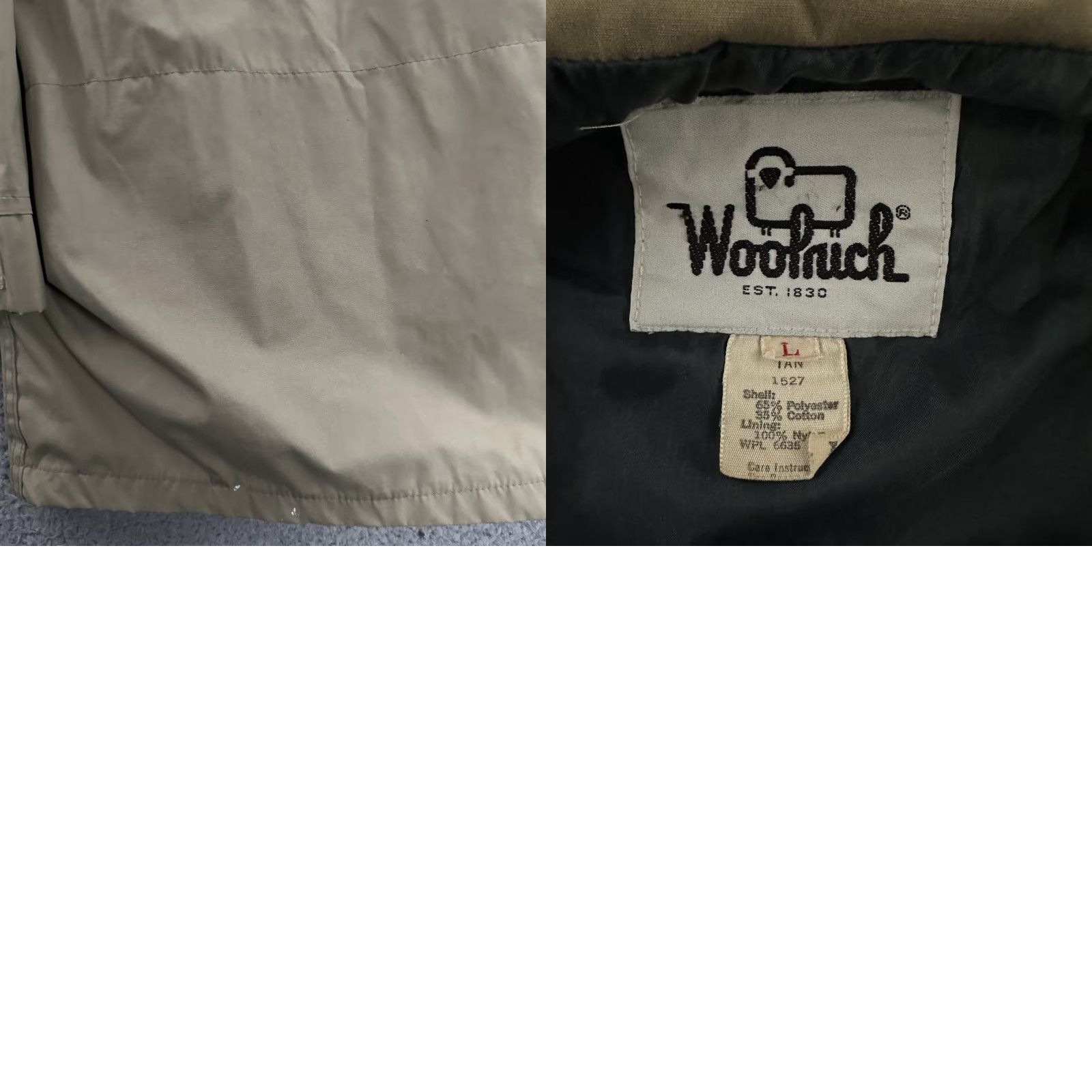 Vintage VINTAGE Woolrich Jacket Parka Mountain Tan Beige L Mens Large Woolrich Jacket Parka Beige L Mens Size US L / EU 52-54 / 3 - 10 Thumbnail