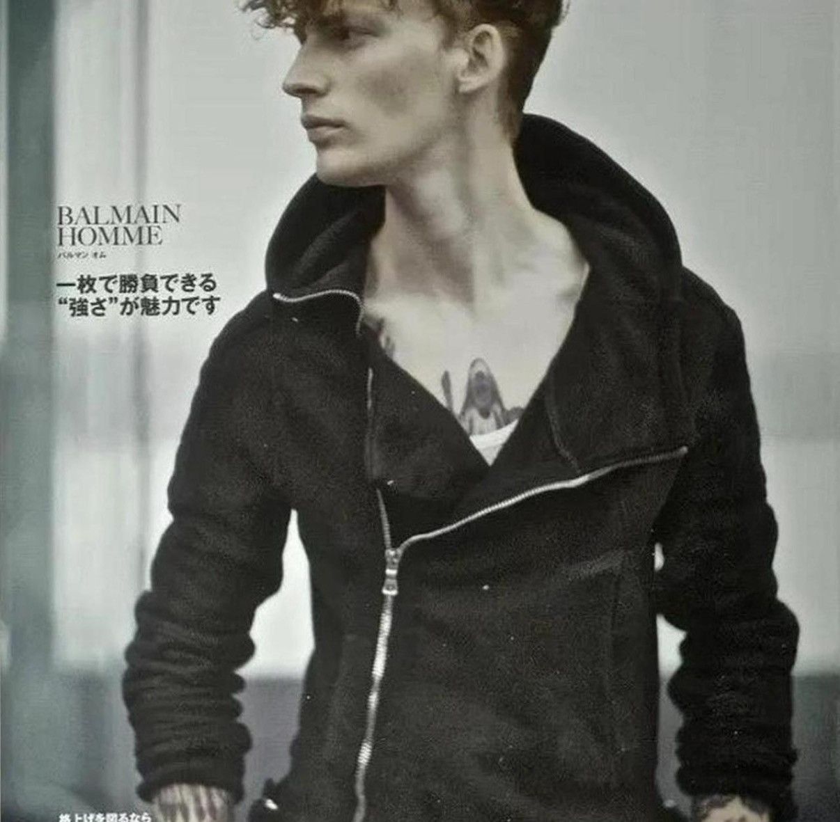 Balmain Christophe Decarnin Balmain AW10 Asymmetric Zip Hoodie Size US M / EU 48-50 / 2 - 6 Thumbnail