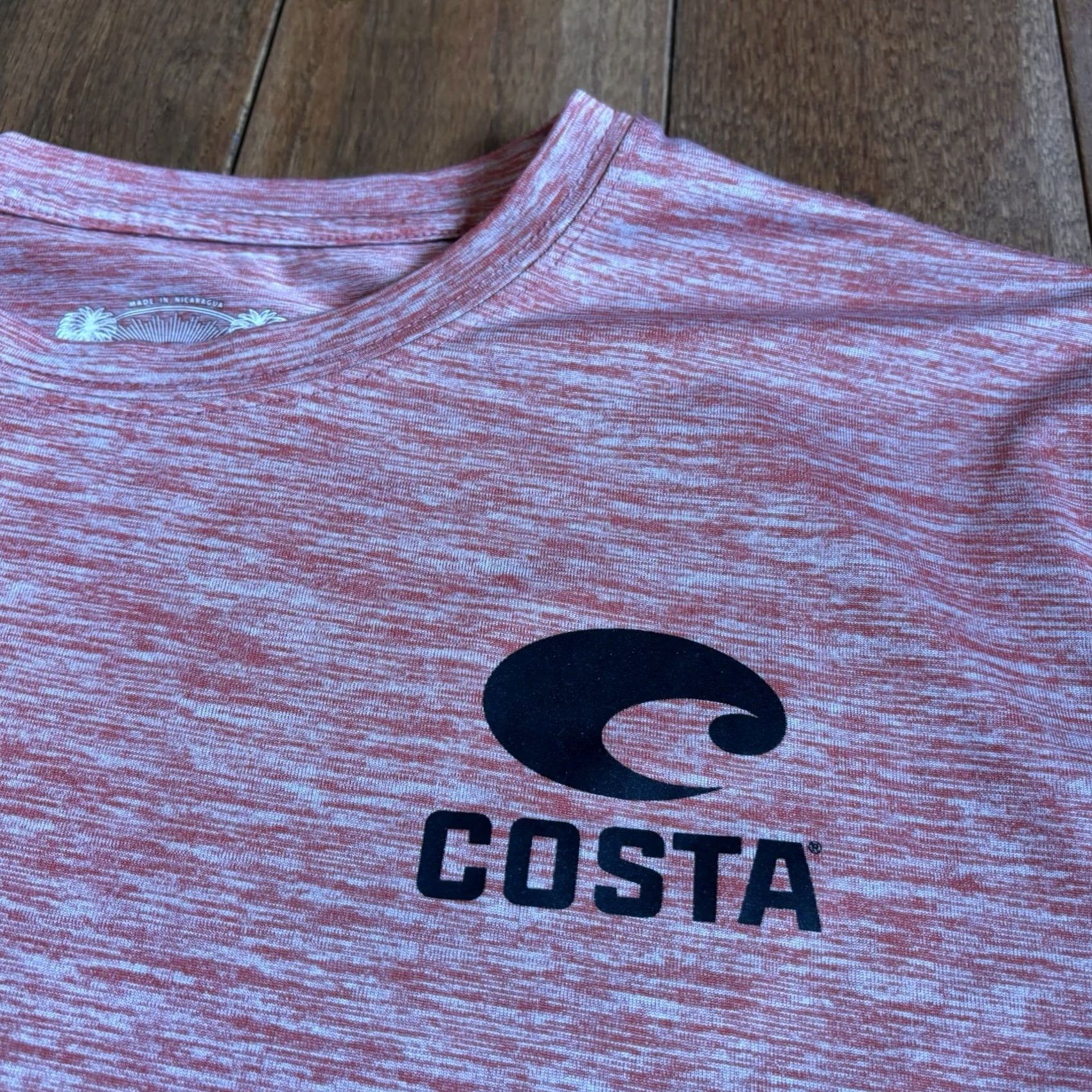 Costa Del Mar Mens COSTA DEL MAR Performance Shirt Red Gray M 100% Polyester Size US M / EU 48-50 / 2 - 5 Thumbnail