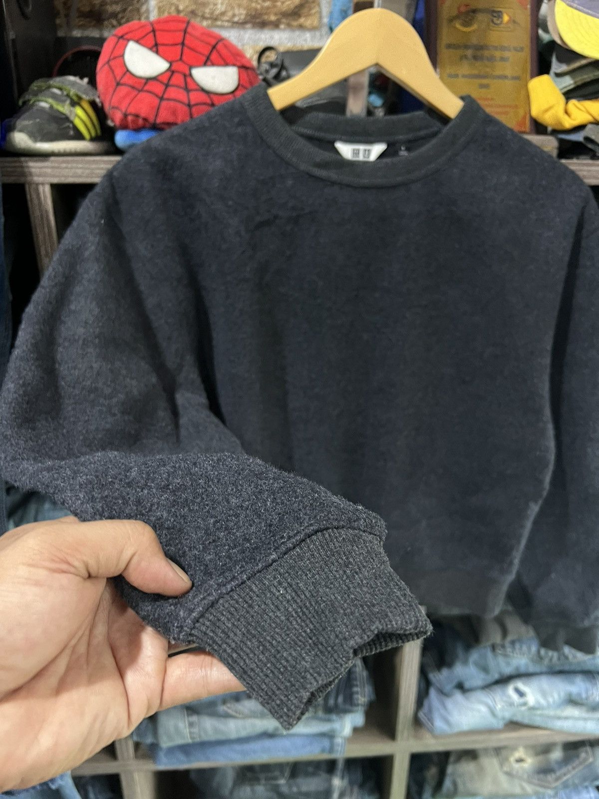 Lemaire × Uniqlo 🔥Uniqlo U Lemaire Mohair Cropped Crewneck Sweatshirt Size US S / EU 44-46 / 1 - 10 Thumbnail