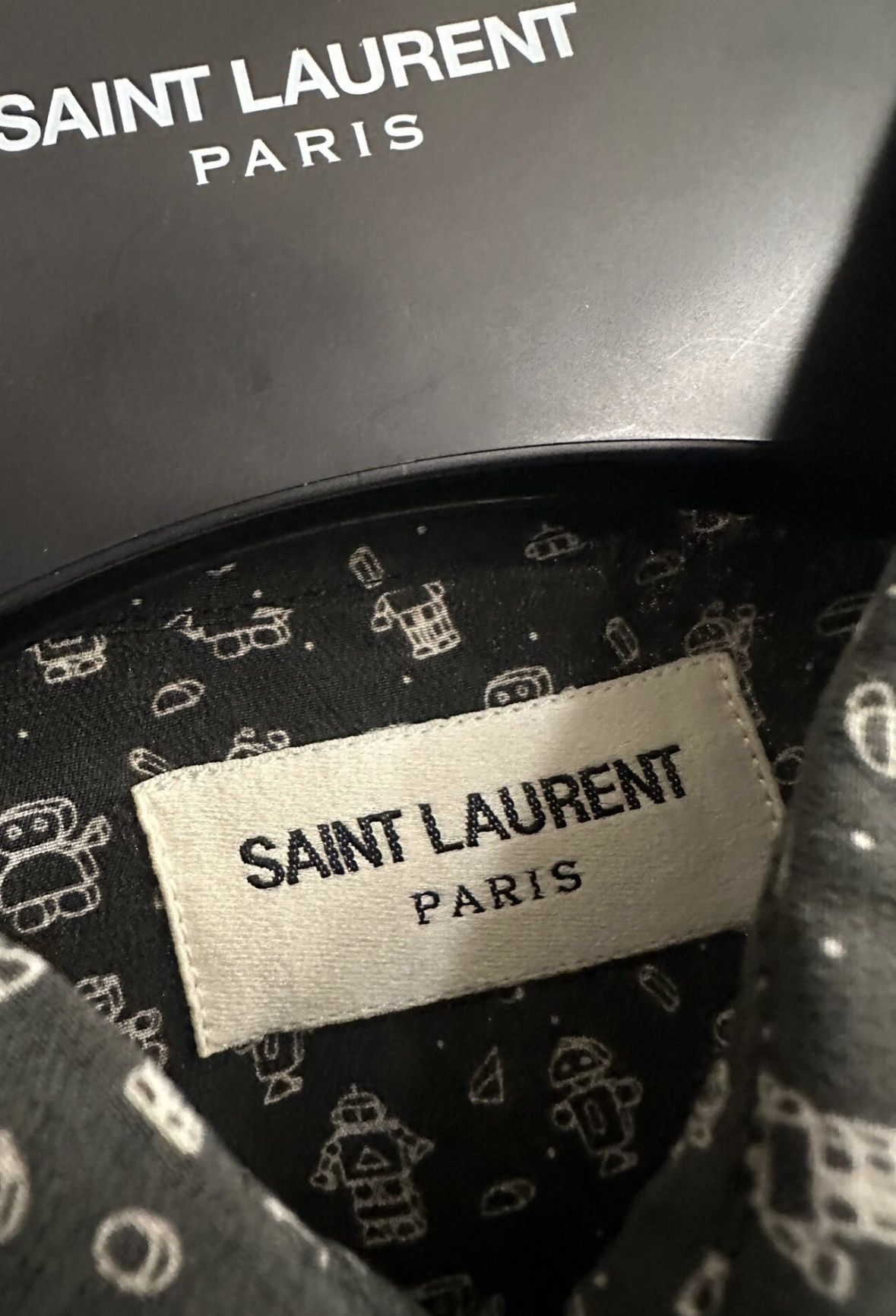 Saint Laurent Paris Saint Laurent SLP 2019SS Mulberry Silk Doll Shirt Size US M / EU 48-50 / 2 - 3 Thumbnail