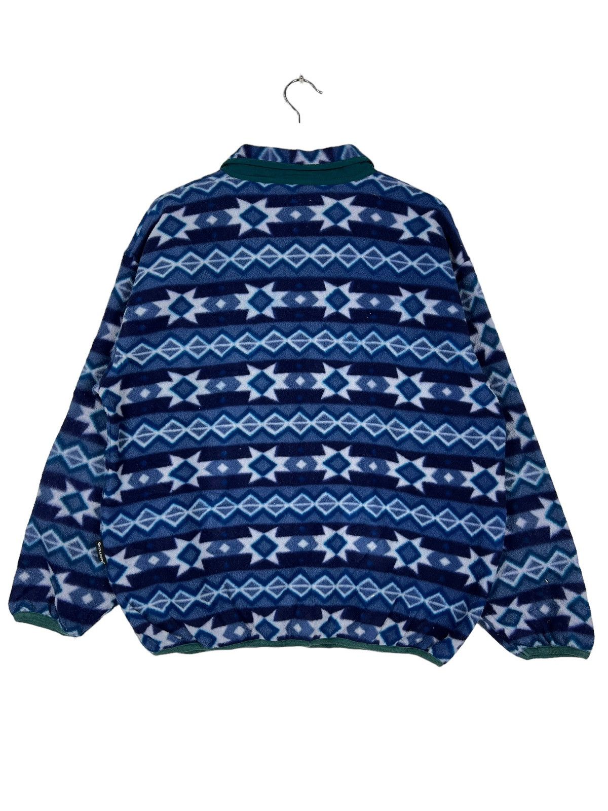 Japanese Brand 🔥VINTAGE ANORAK HALF SNAPPED PRINTED FLEECE BY VARSITY CLUB Size US M / EU 48-50 / 2 - 8 Thumbnail