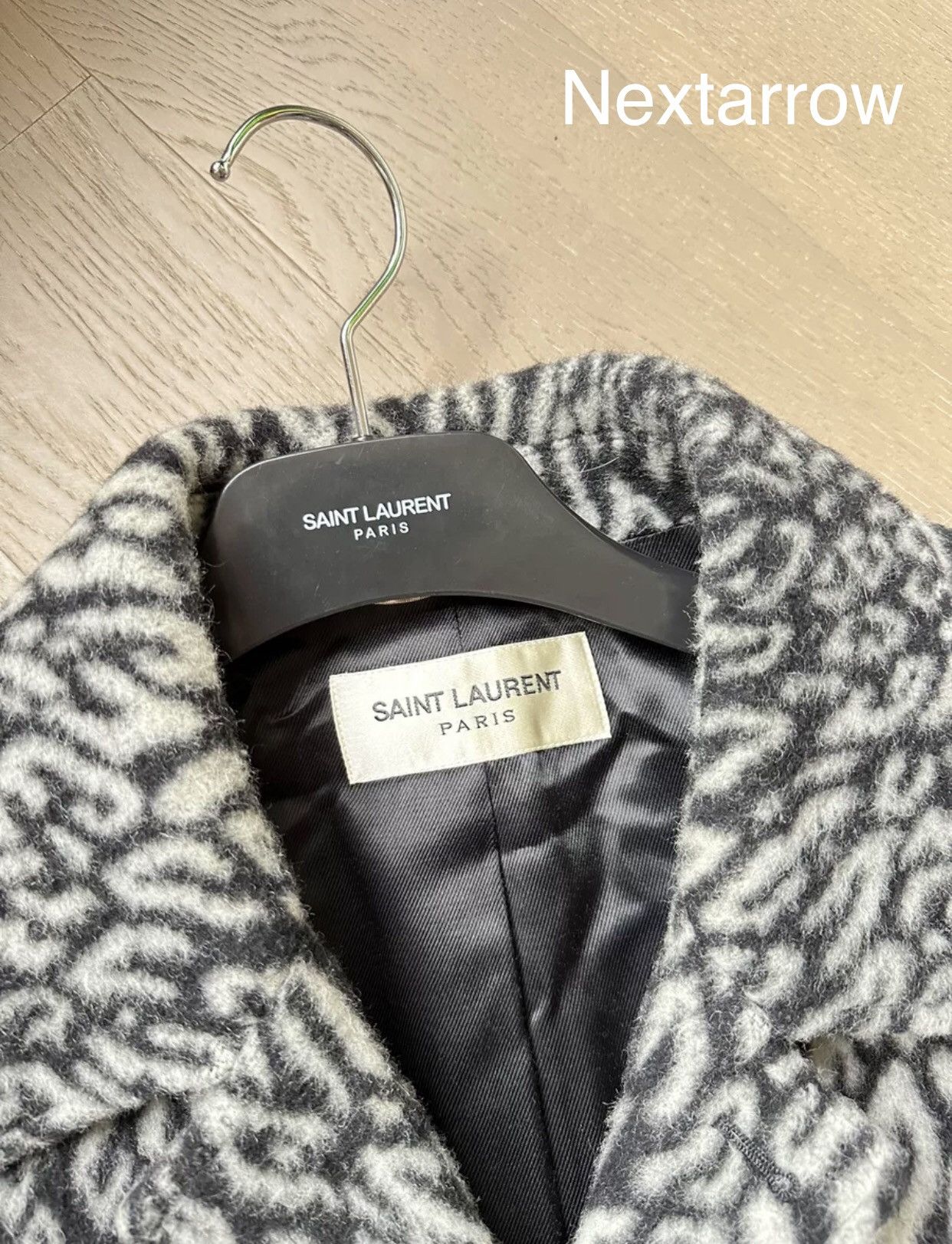Saint Laurent Paris × Yves Saint Laurent Saint laurent slp black and white leopard cashmere coat Size US M / EU 48-50 / 2 - 2 Thumbnail