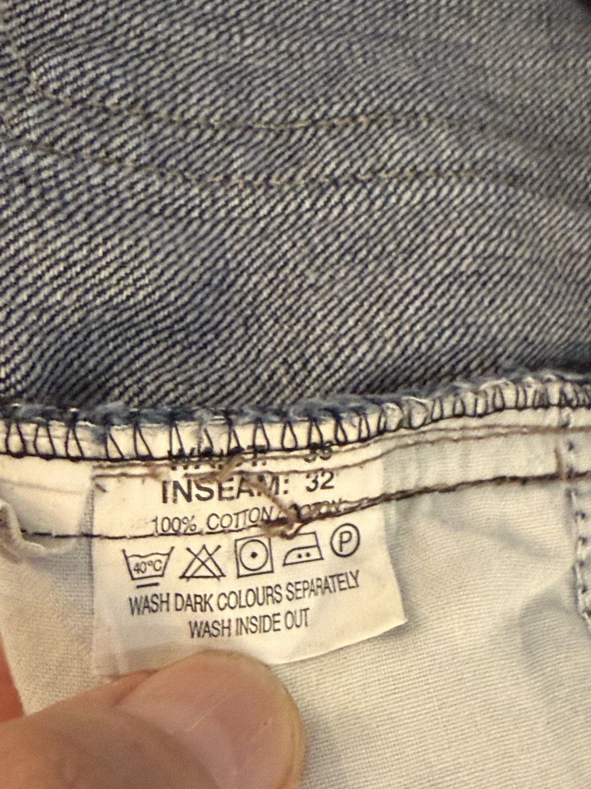 Yves Saint Laurent 34x30 YSL Jeans Denim Pants Indigo Selvedge Vintage Yves Size US 34 / EU 50 - 13 Thumbnail