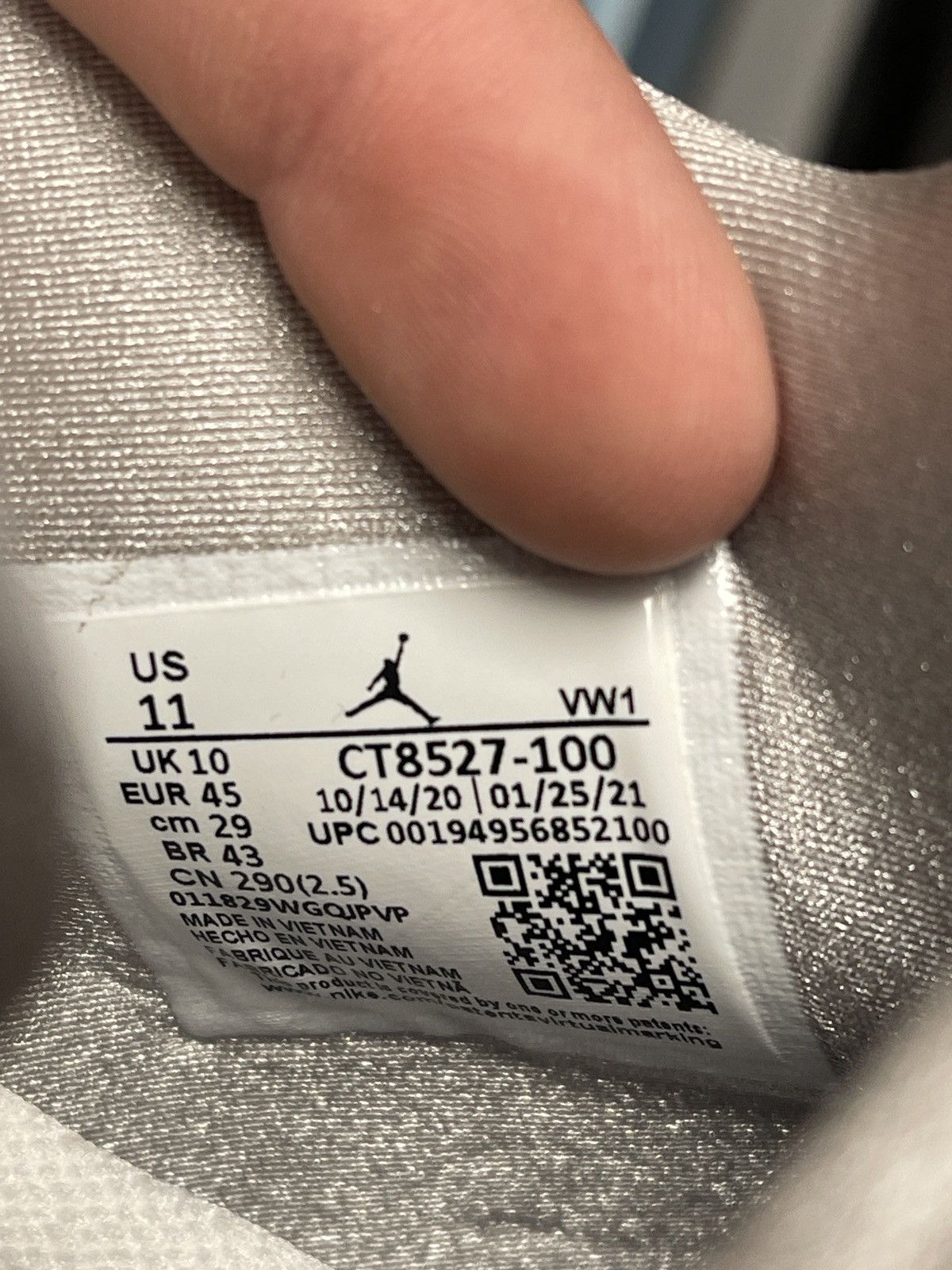 Jordan Brand Size 11 - Air Jordan 4 Retro White Oreo 2021 Grey CT8527-100 Size US 11 / EU 44 - 13 Thumbnail