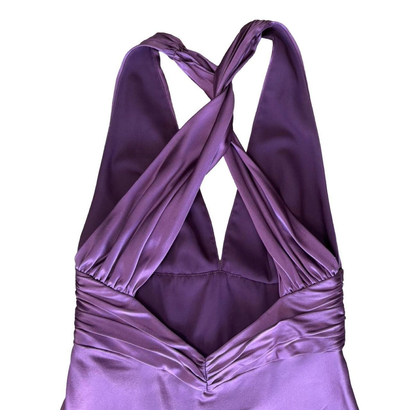Nicole Miller Y2k prom dress fairy grunge purple sz 4 Nicole miller silk Size S / US 4 / IT 40 - 4 Thumbnail