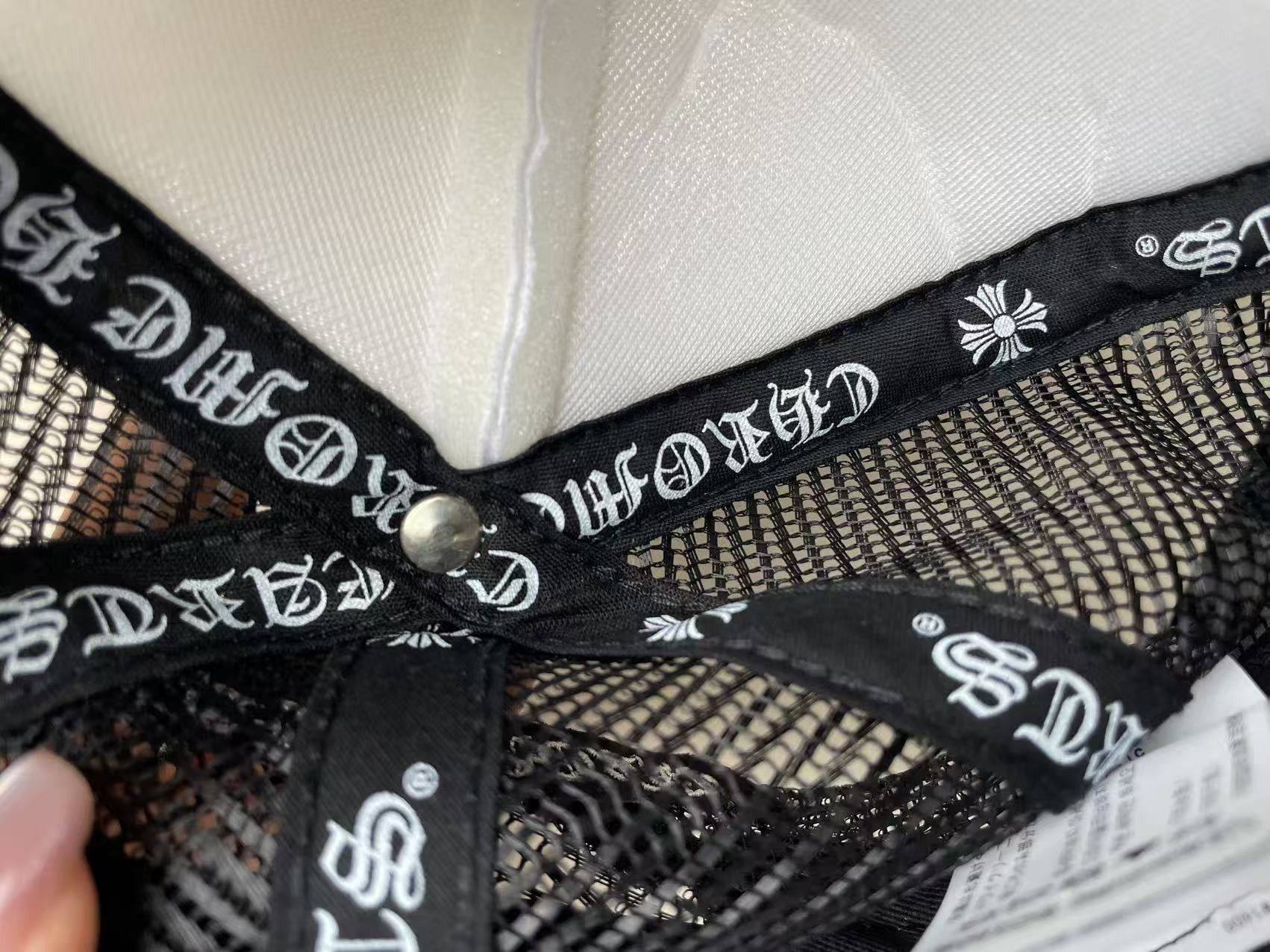 Chrome Hearts Chrome Hearts Multi Triple Leather Cross Trucker Cap Size ONE SIZE - 12 Thumbnail
