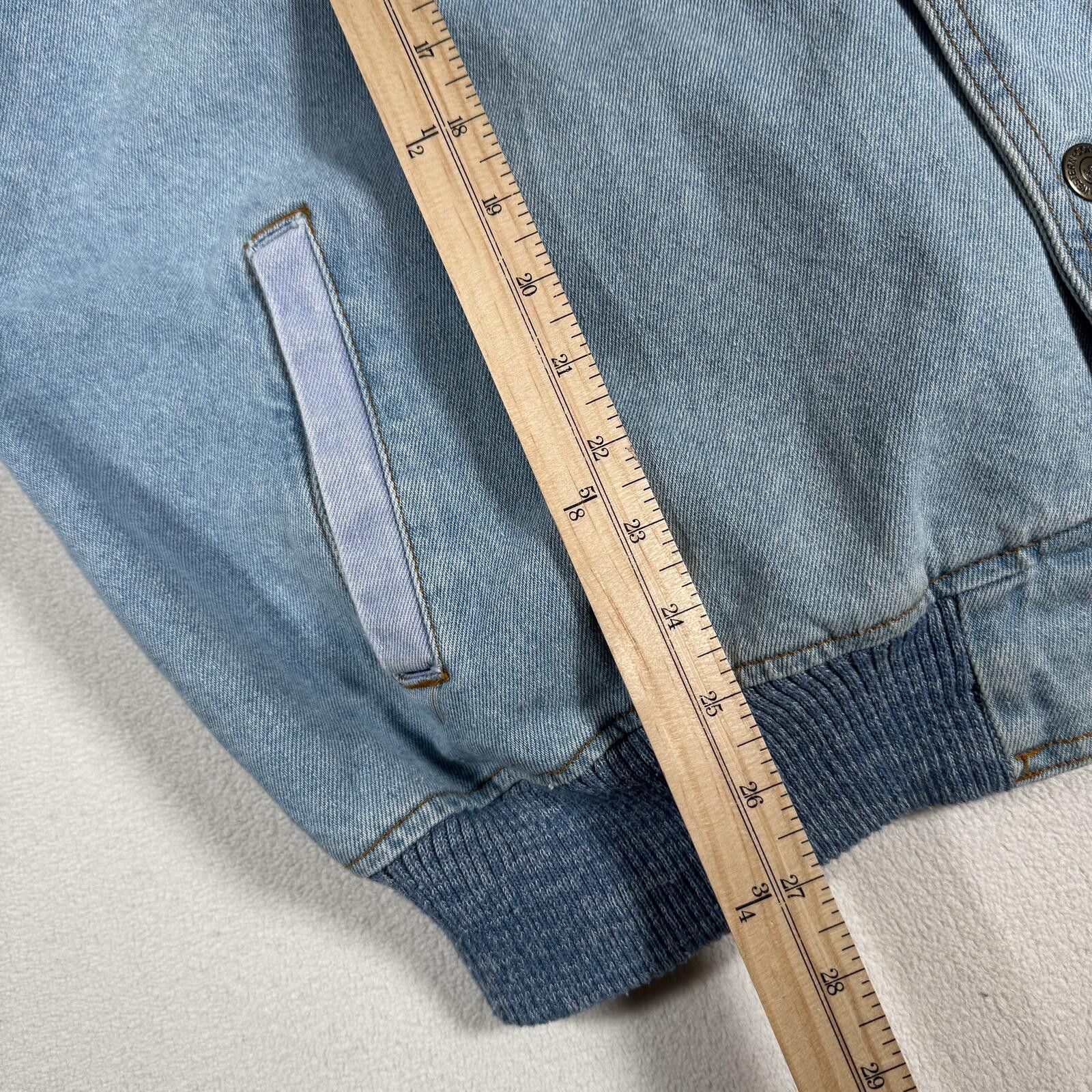 Vintage Vintage Denim Light Wash Denim Nsync patch Bomber Jacket Size US XL / EU 56 / 4 - 4 Thumbnail