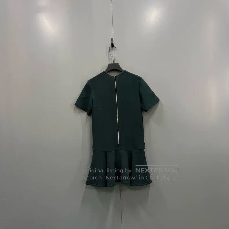 Louis Vuitton Louis Vuitton Dark Green Crew Neck Dress Size XS / US 0-2 / IT 36-38 - 2 Thumbnail