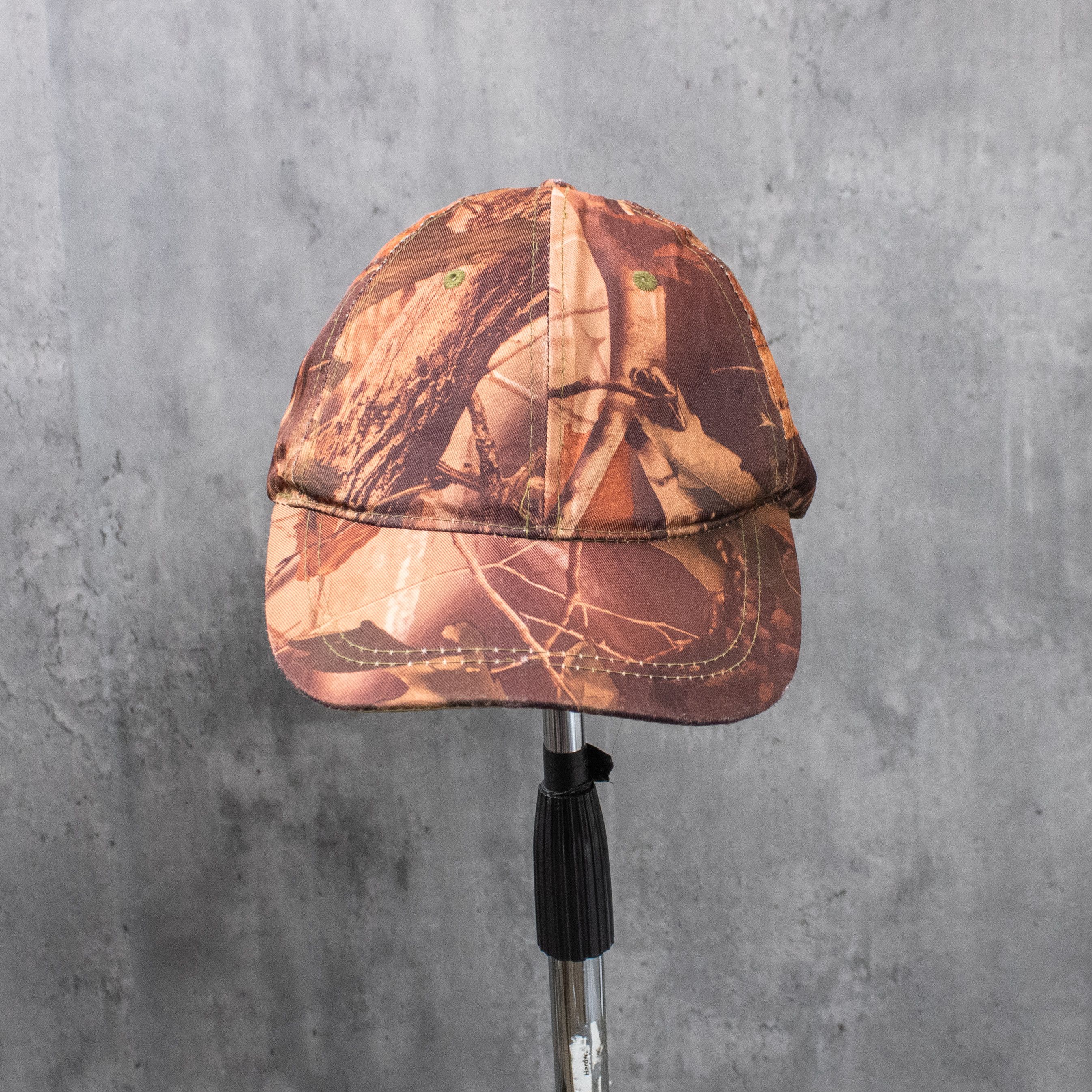 Realtree Y2K 2000's 00's Burnt Fall Real Tree Camo 6 Pannel Hat Size ONE SIZE - 2 Thumbnail