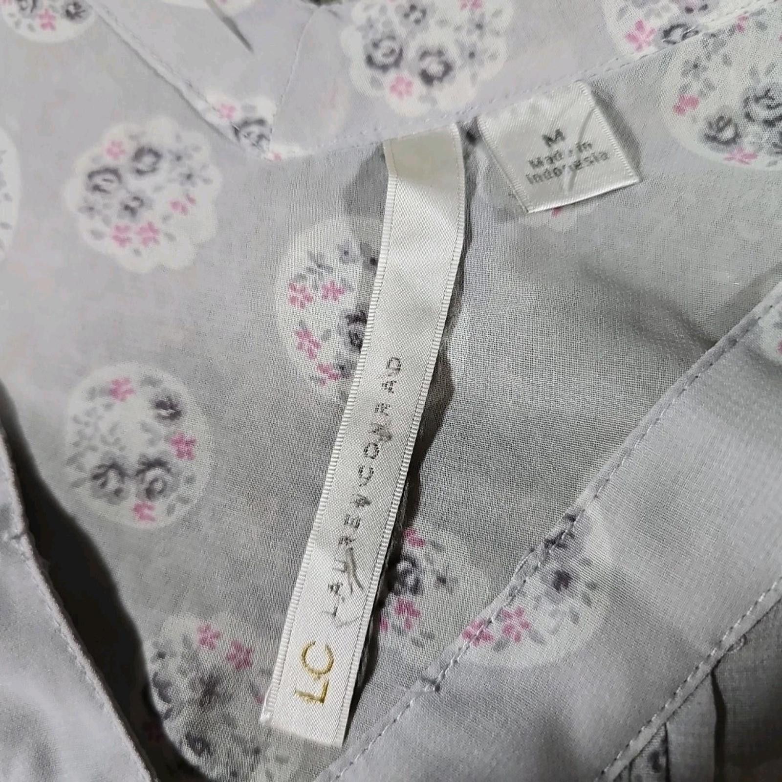 Other LC Lauren Conrad Sheer Blouse Floral M Size M / US 6-8 / IT 42-44 - 3 Thumbnail