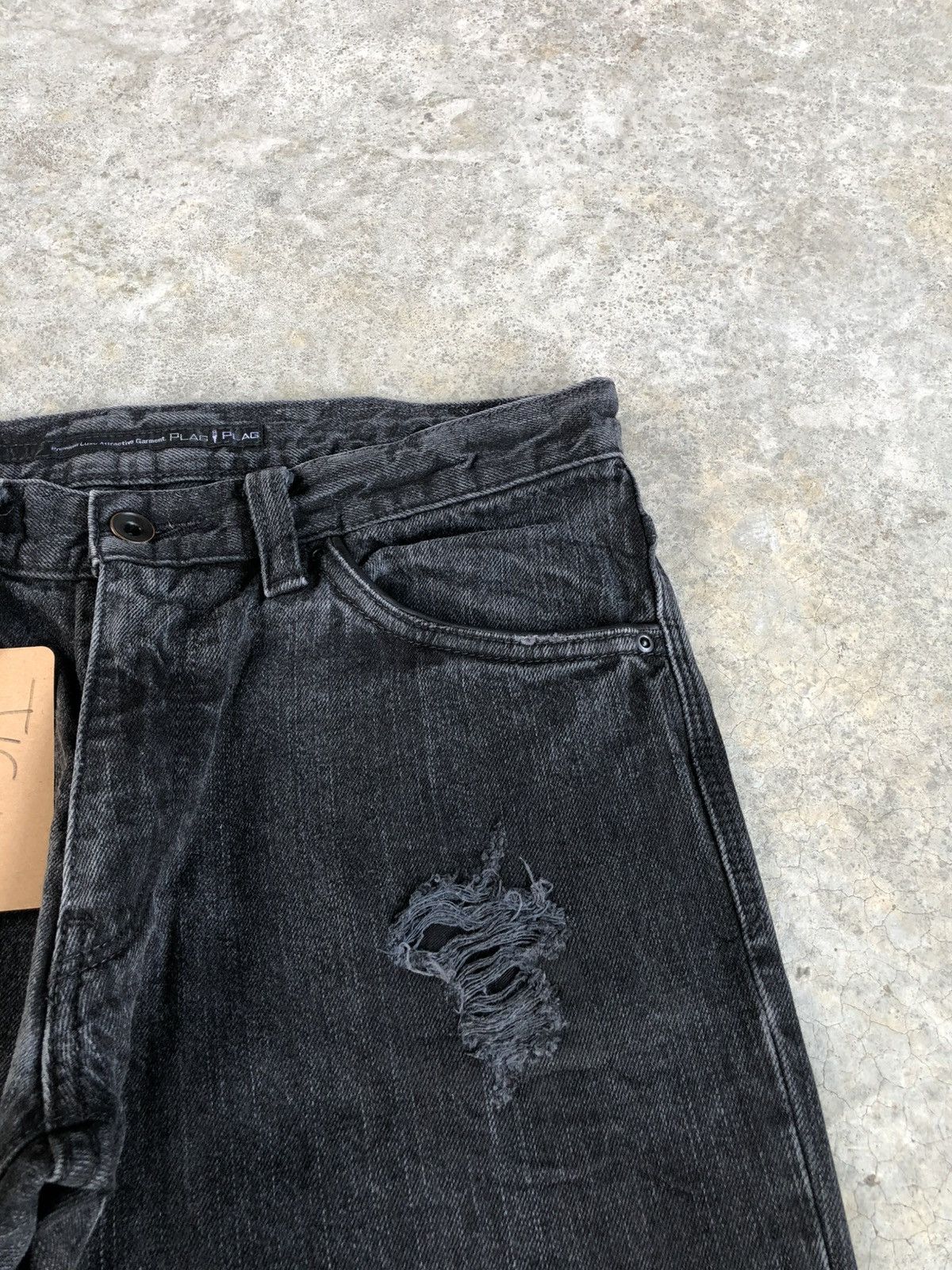 Issey Miyake Tete Homme Plag Distressed Jeans broken Size US 30 / EU 46 - 17 Thumbnail