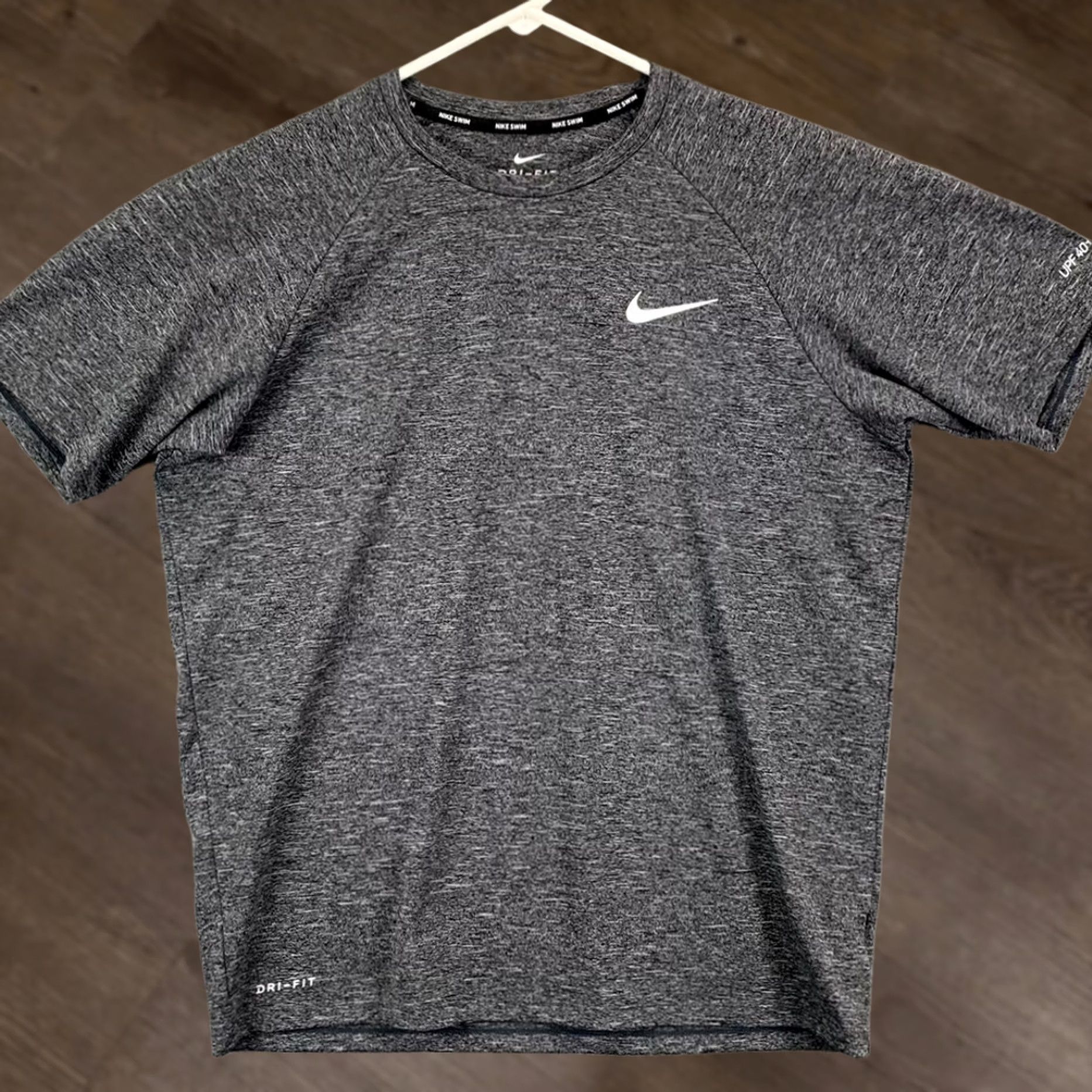 Nike Nike Swim Shirt Mens Grey Dri-Fit Size Medium M UPF 40+ Short Sleeve T-Shirt Size US M / EU 48-50 / 2 - 1 Thumbnail