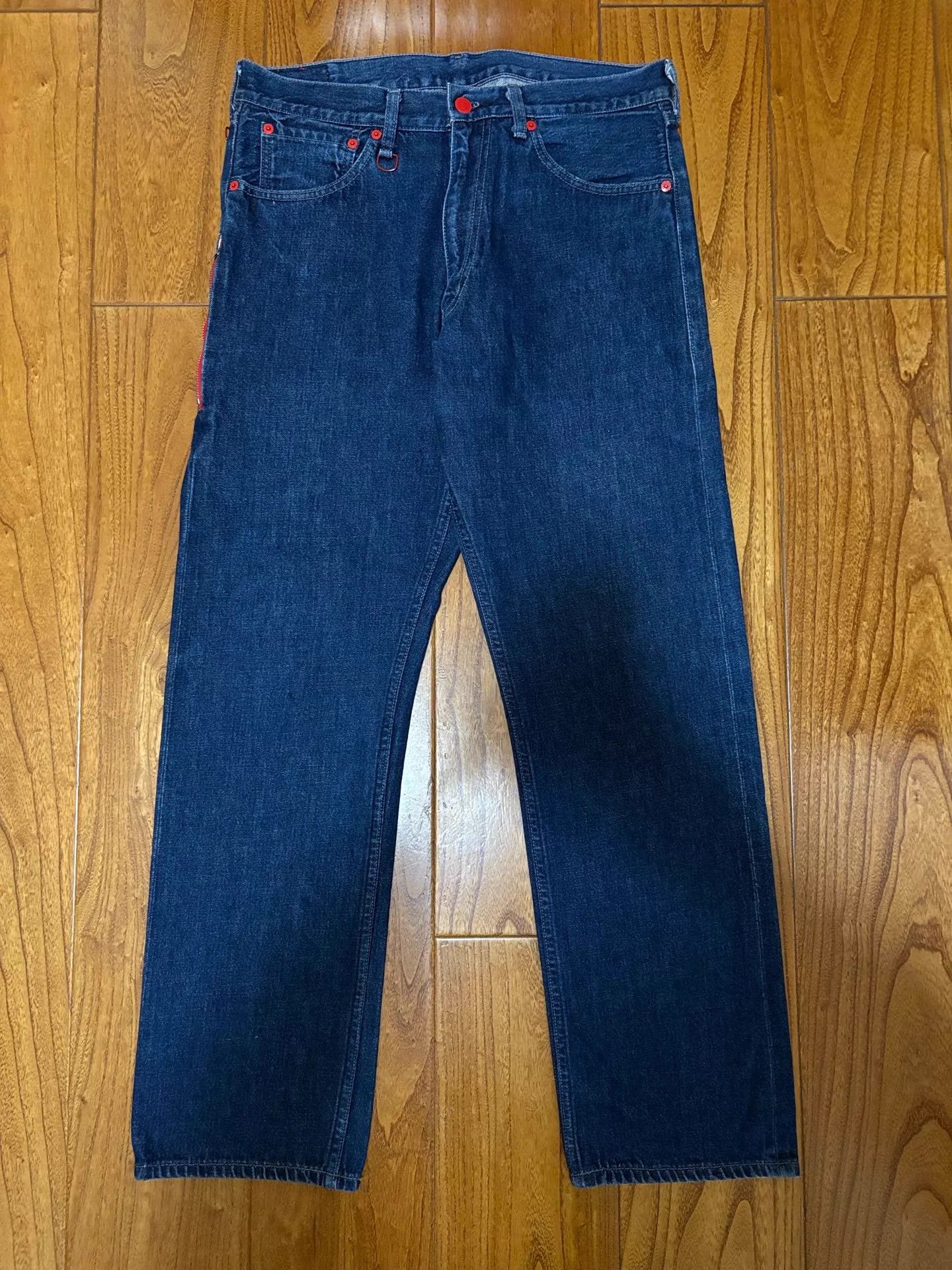 Levi's Levi's Fenom Red Flash Raw 207 W34 Good Condition Size US 34 / EU 50 - 2 Thumbnail