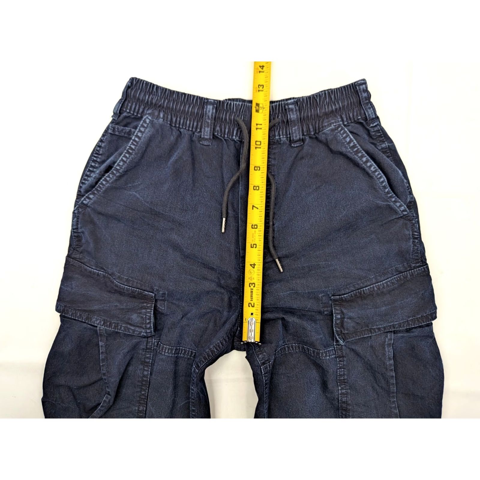 American Eagle Outfitters American Eagle Outfitters Indigo Denim Cargo Tapered Pants Women 2XS Stretch Inseam 26 Regular Rise High Blue Casual Slimming 90s Outdoor Size 24" / US 00 / IT 34 - 5 Thumbnail
