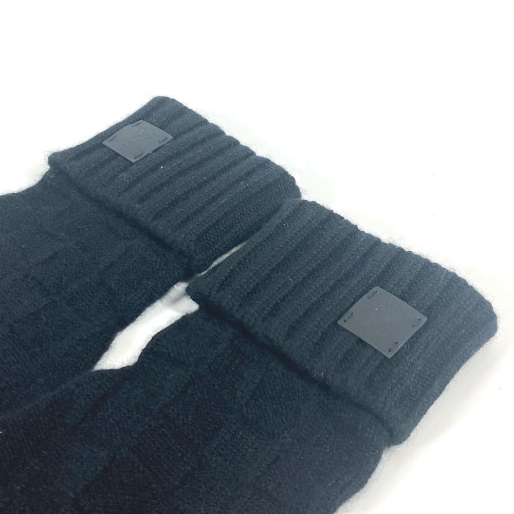 Louis Vuitton Louis Vuitton M72682 Leather Patch Tag Gon Helsinki Damier Glove Accessories Cashmere Men Black Size ONE SIZE - 1 Thumbnail
