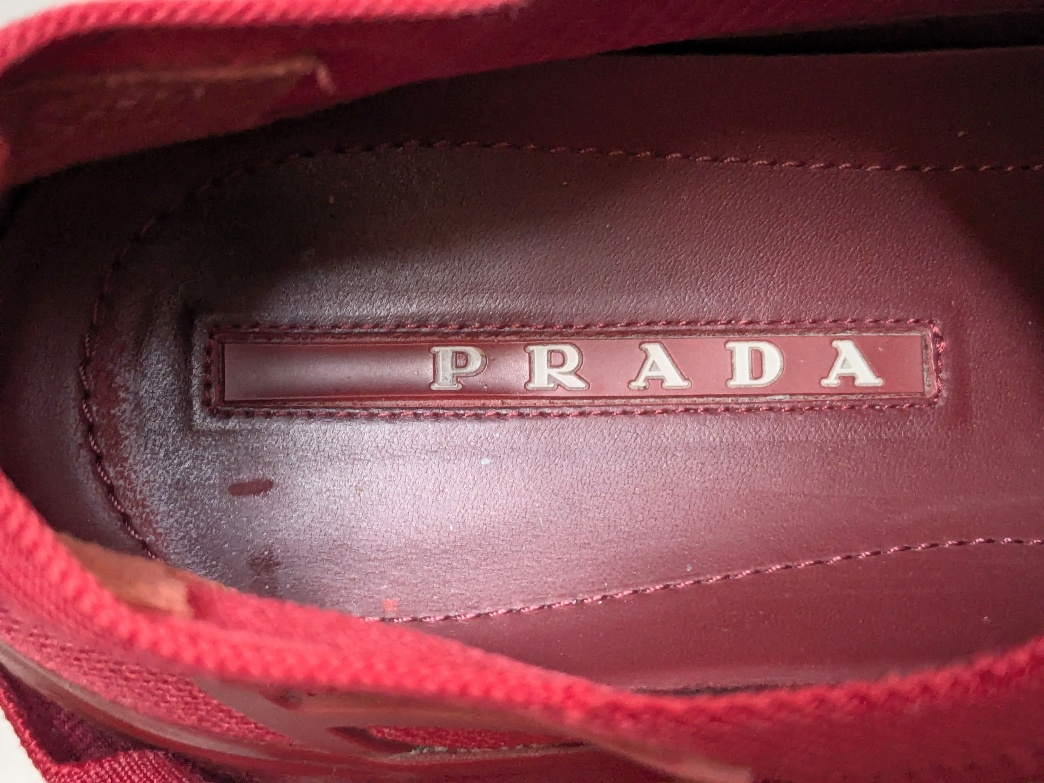 Prada Prada America's Cup Sneakers Red 9 Knit Low Tops Size US 9 / EU 42 - 7 Thumbnail