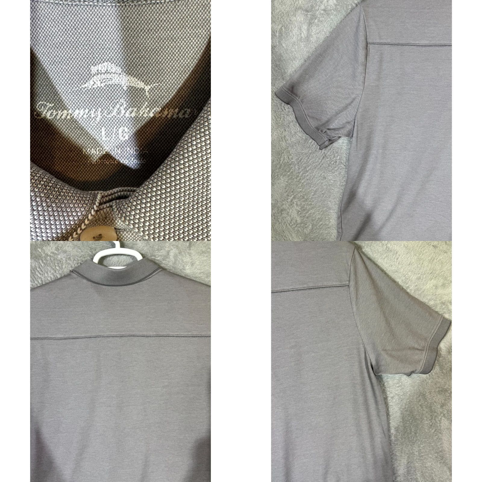 Tommy Bahama Tommy Bahama Polo Shirt Large Gray Short Sleeve Cotton Logo Excellent Men’s Size US L / EU 52-54 / 3 - 8 Thumbnail