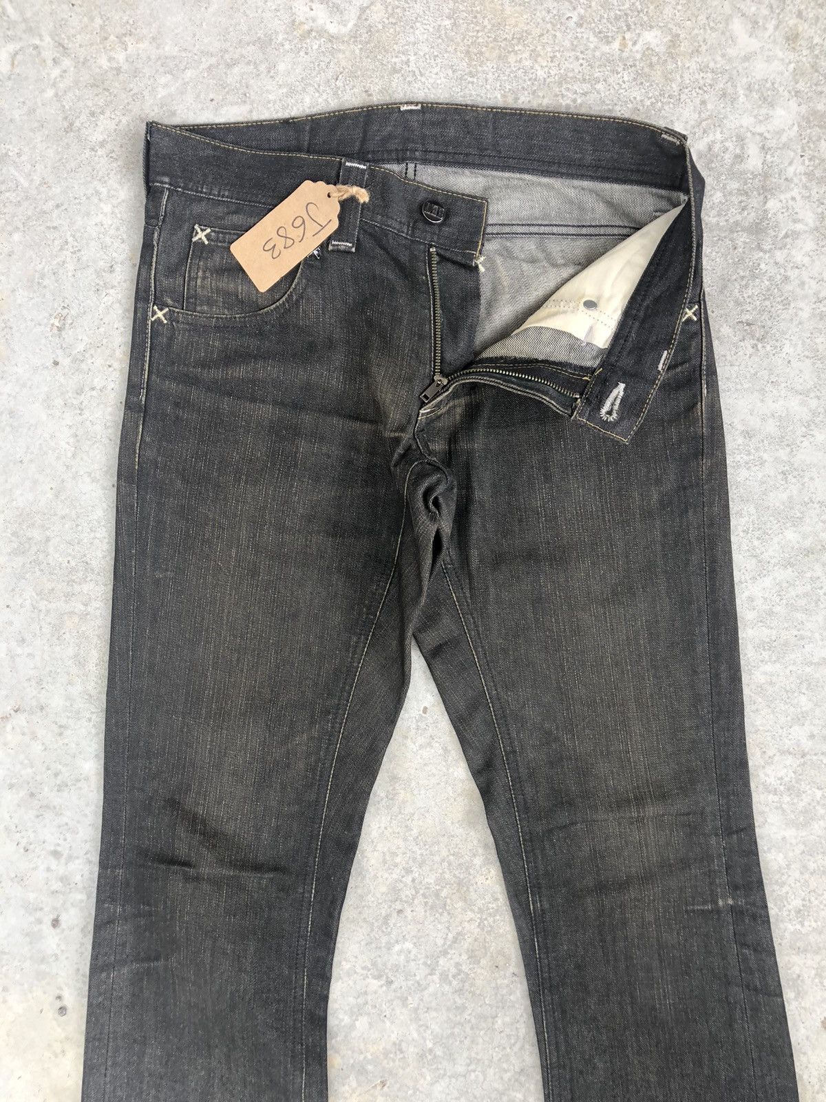 Lee Japanese Lee Flared Jeans Distressed Jeans Size US 33 - 3 Thumbnail