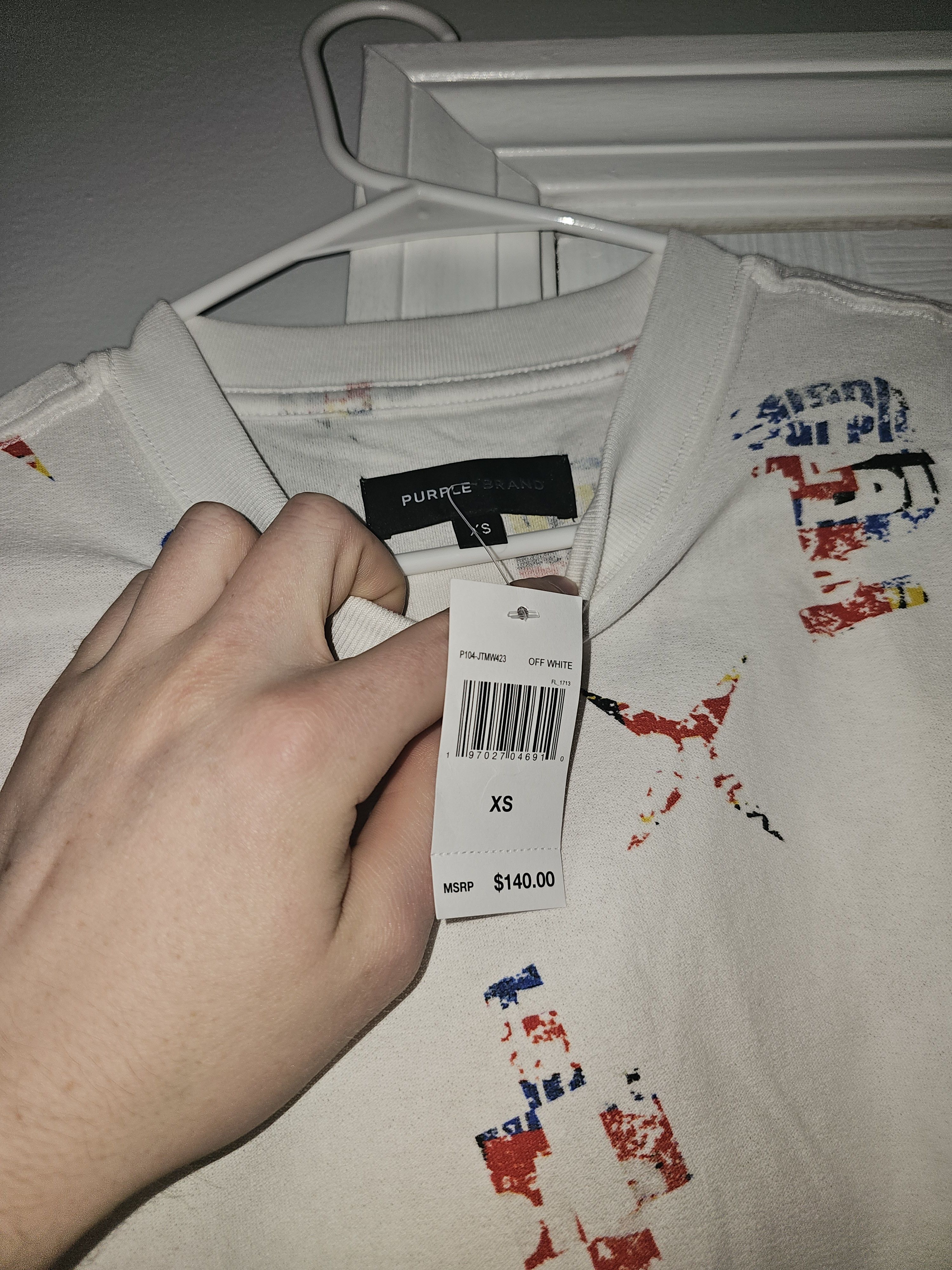 Purple Purple OffWhite Textured Jersey Size US XS / EU 42 / 0 - 3 Thumbnail