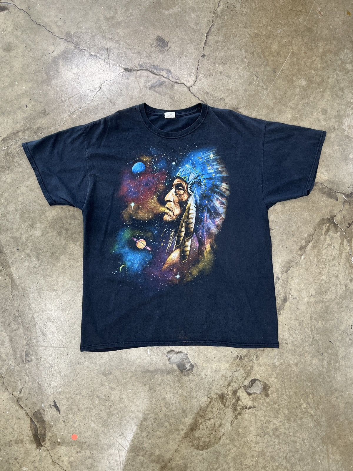 Vintage Vintage Y2K Native American Stars Nature Galaxy Print Tee XL Size US XL / EU 56 / 4 - 2 Thumbnail