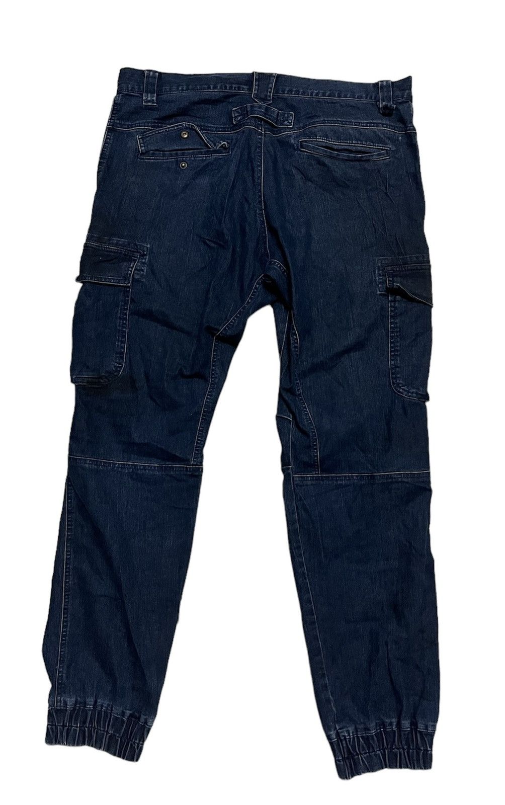 Japanese Brand Rocky Denim Cargo Pants Size US 36 / EU 52 - 9 Thumbnail