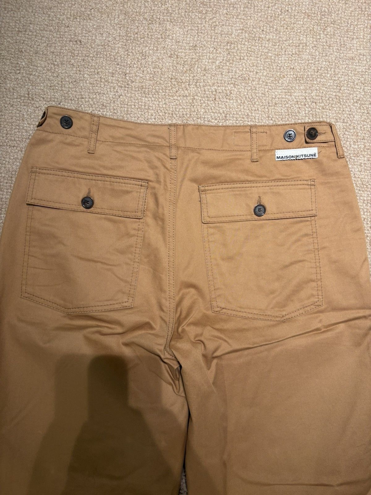 Maison Kitsune Maison Kitsune Beige Pants Size US 33 - 5 Thumbnail