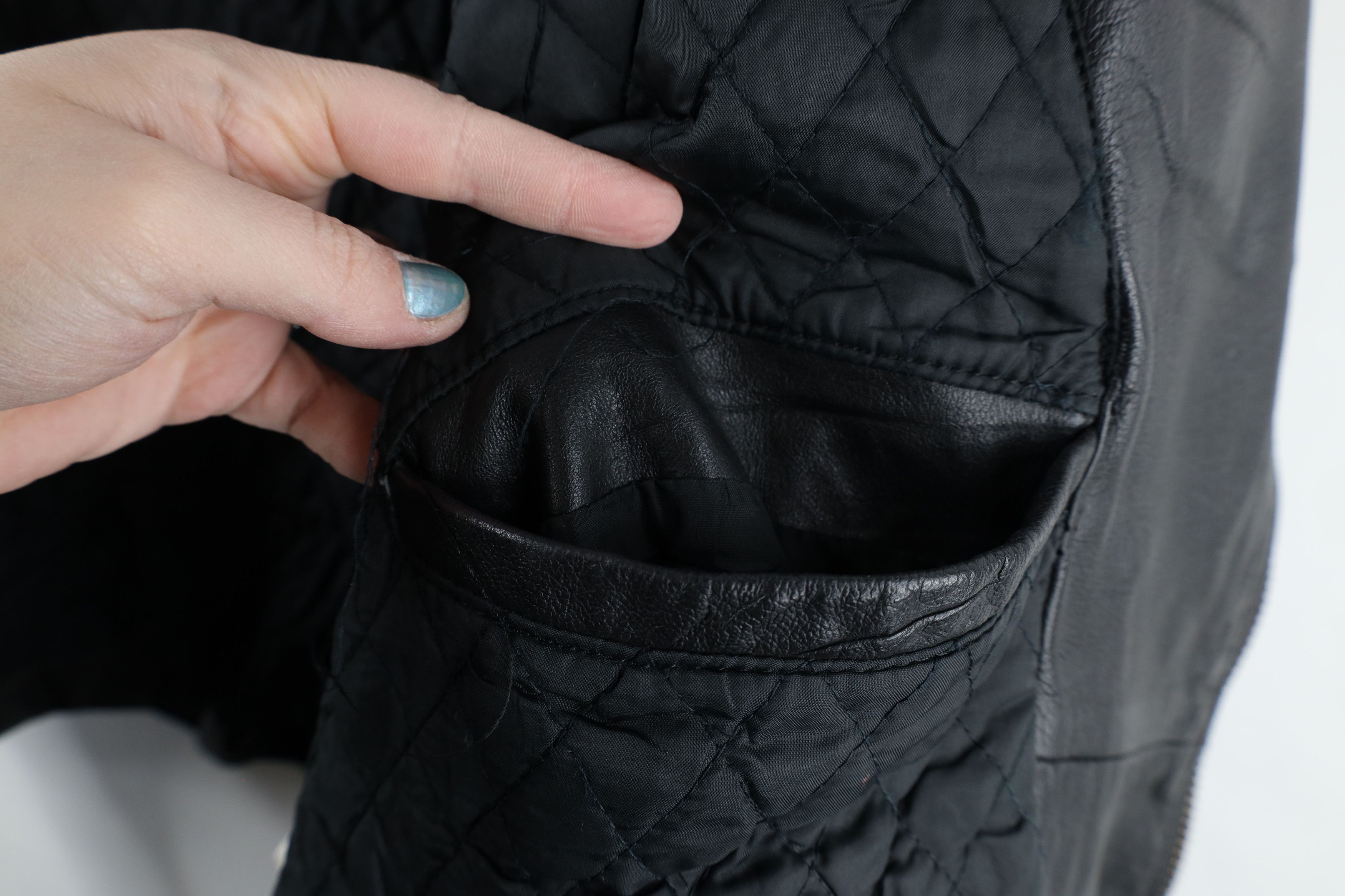 Vintage Vintage 70s Heavyweight Padded Leather Motorcycle Jacket Size US XL / EU 56 / 4 - 13 Thumbnail