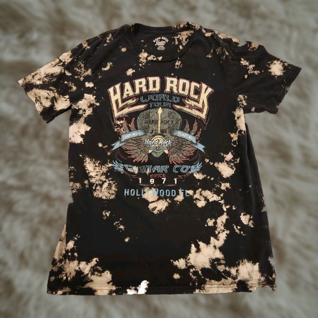 Hard Rock Cafe Hard Rock Guitar Co T Shirt World Tour Seminole Tie Dye Size L Size US L / EU 52-54 / 3 - 1 Thumbnail