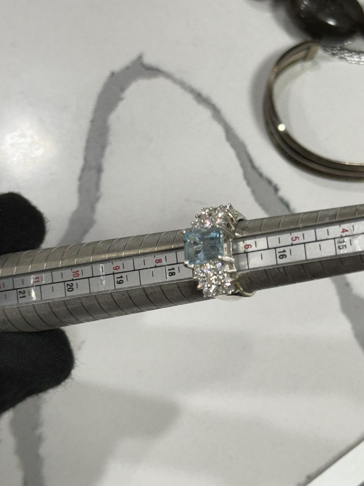 Jewelry Fessenden & Co. silver ring with aquamarine & topaz gems Size ONE SIZE - 4 Thumbnail