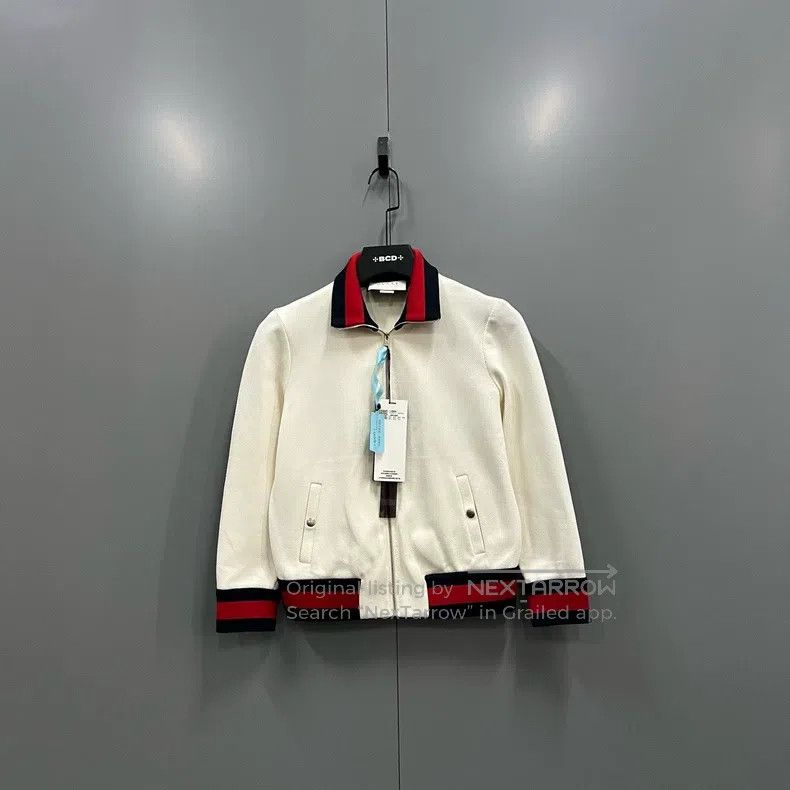 Gucci Gucci Striped webbing zipper jacket Size S / US 4 / IT 40 - 1 Thumbnail