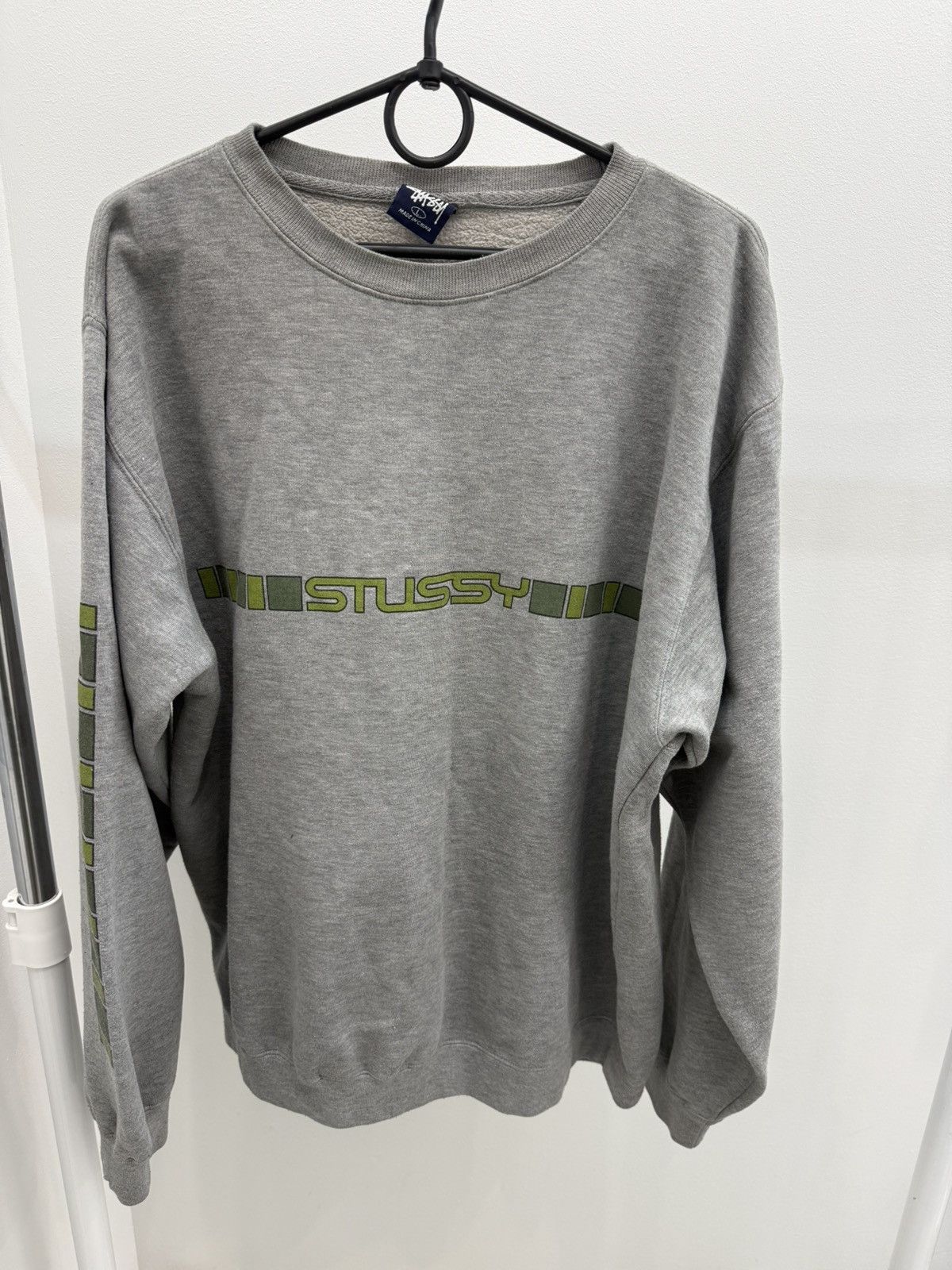 Stussy Vintage Stussy Logo Printed Cotton Sweatshirt Size US L / EU 52-54 / 3 - 1 Thumbnail