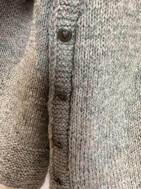 Other Large oversize cardigan sweater gray Handmade XL. Size XL / US 12-14 / IT 48-50 - 6 Thumbnail